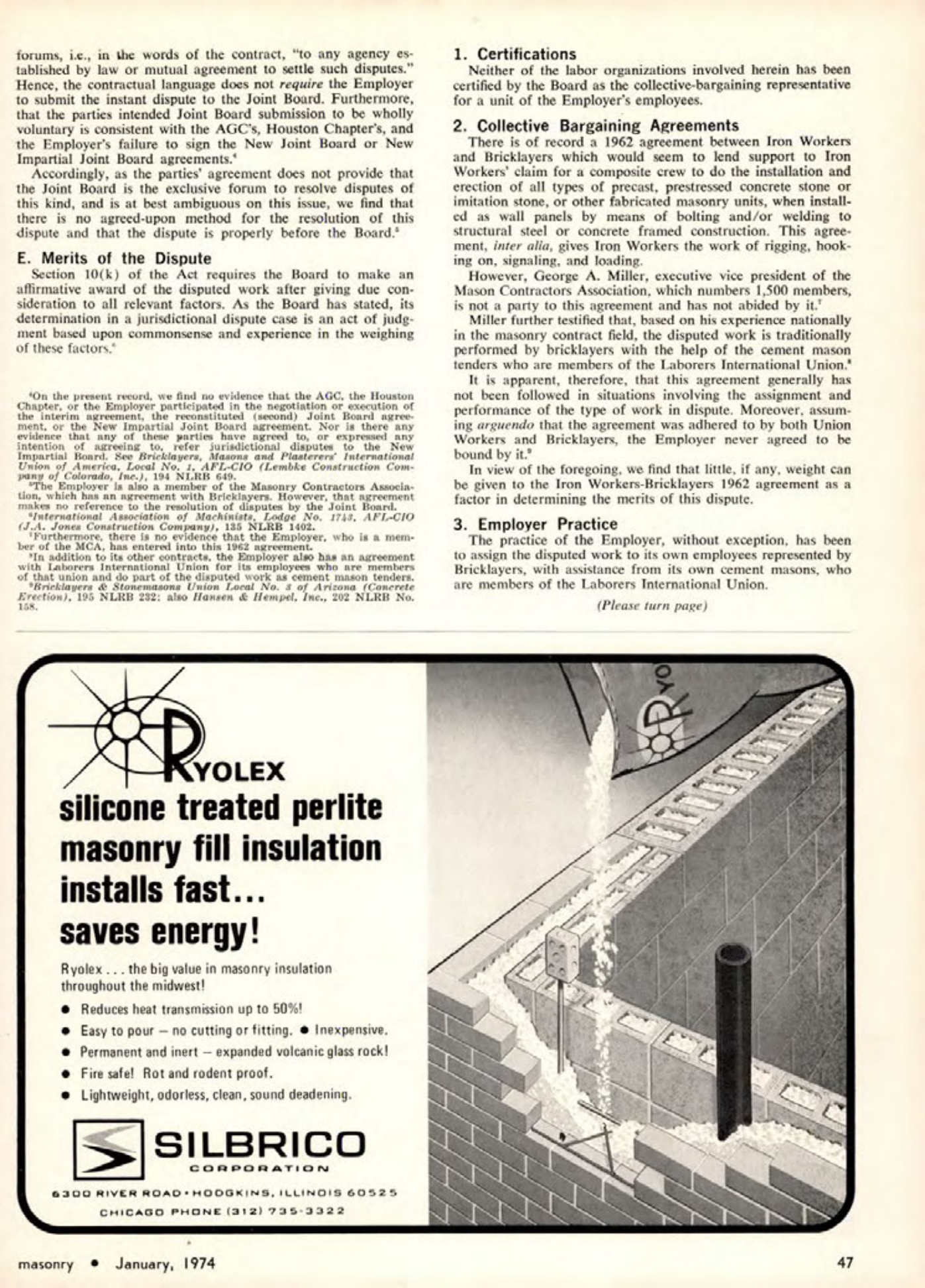 Masonry Magazine January 1974 Page. 47