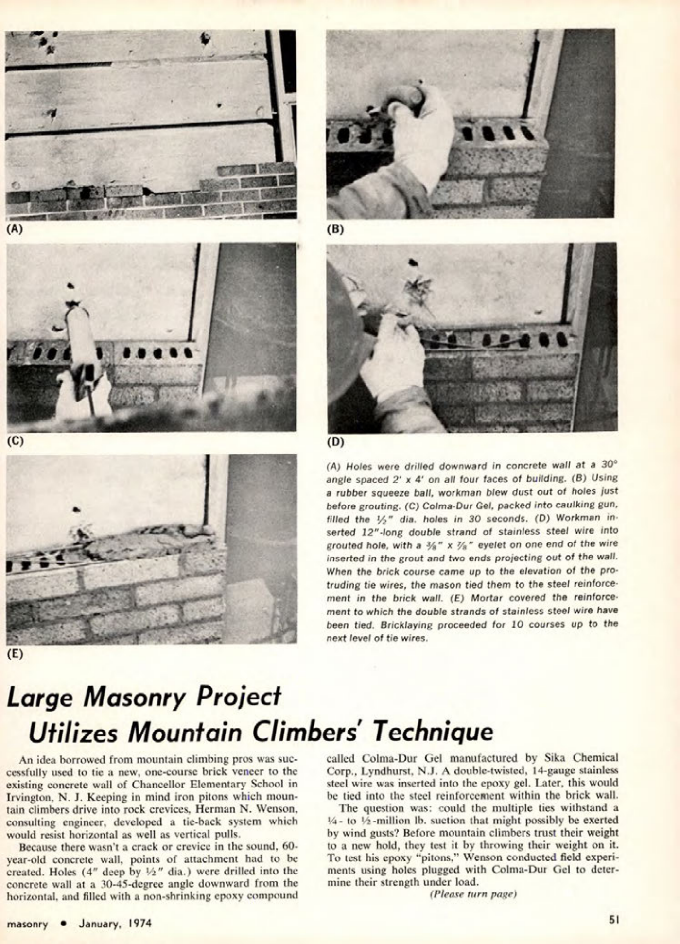 Masonry Magazine January 1974 Page. 57