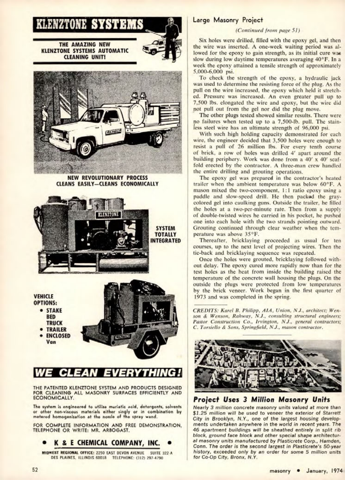 Masonry Magazine January 1974 Page. 58