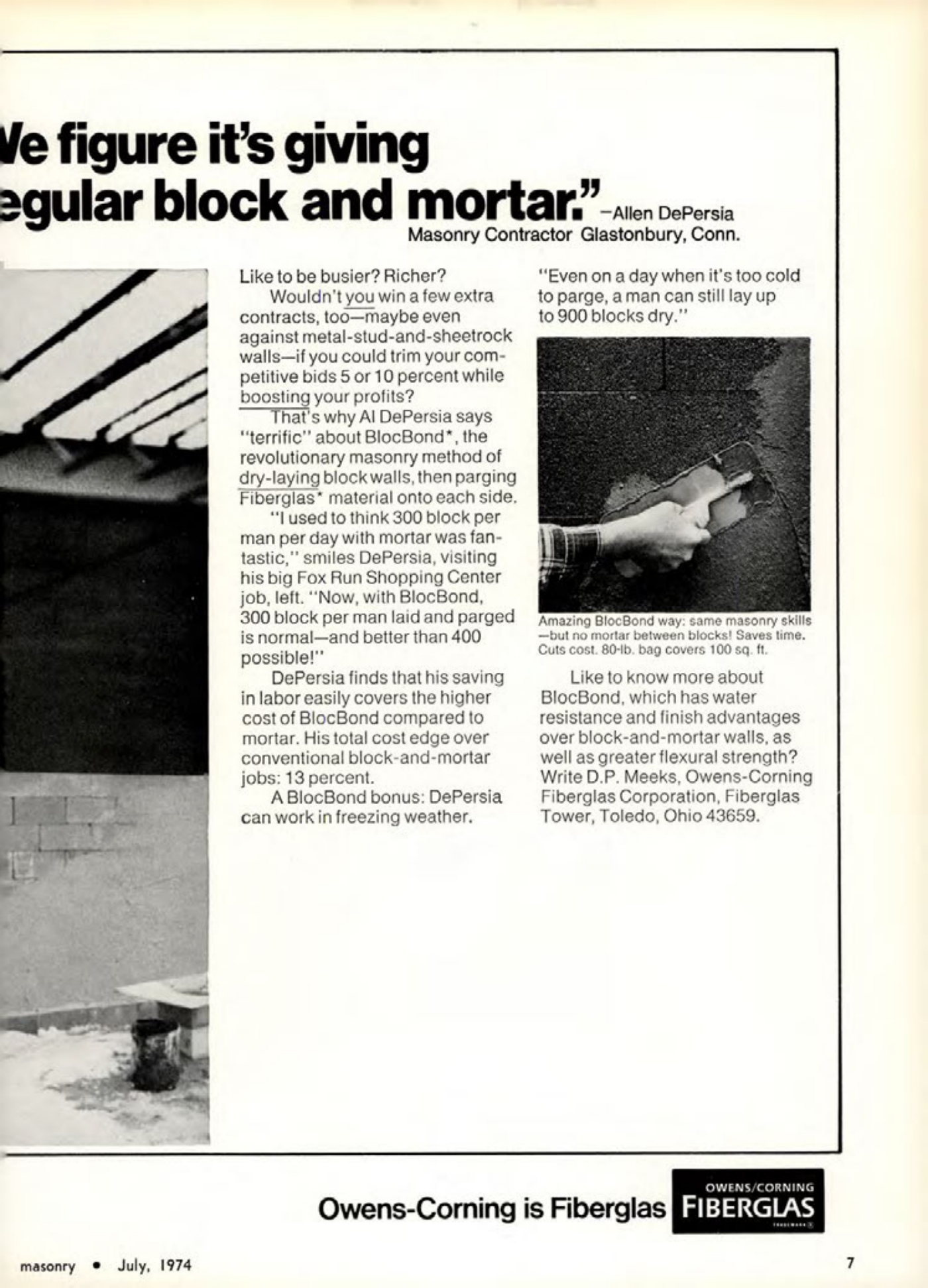 Masonry Magazine July 1974 Page. 7