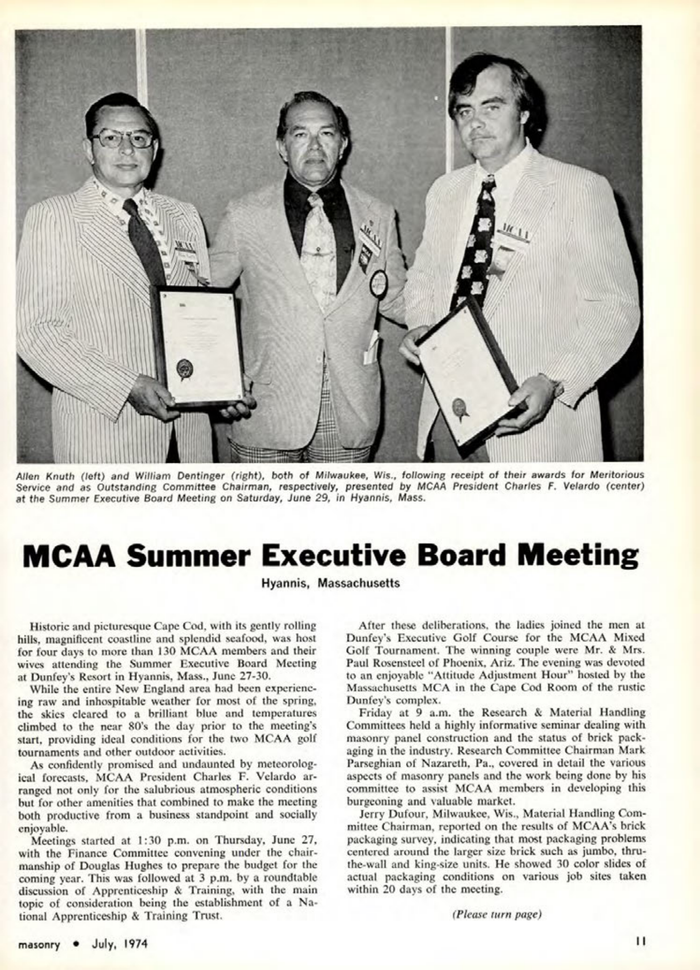 Masonry Magazine July 1974 Page. 11