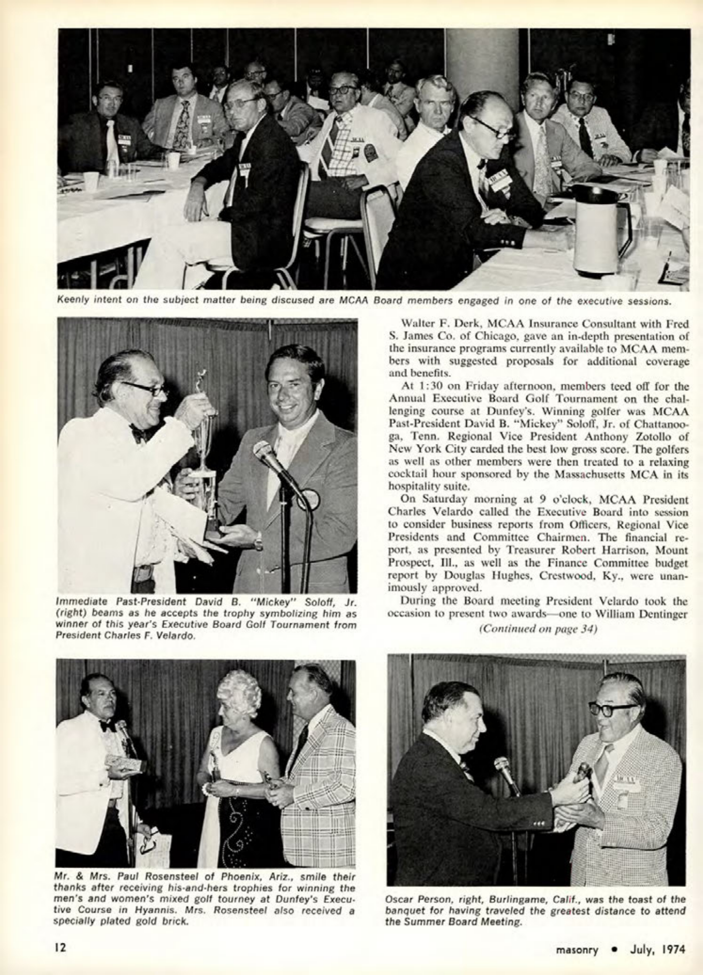 Masonry Magazine July 1974 Page. 12