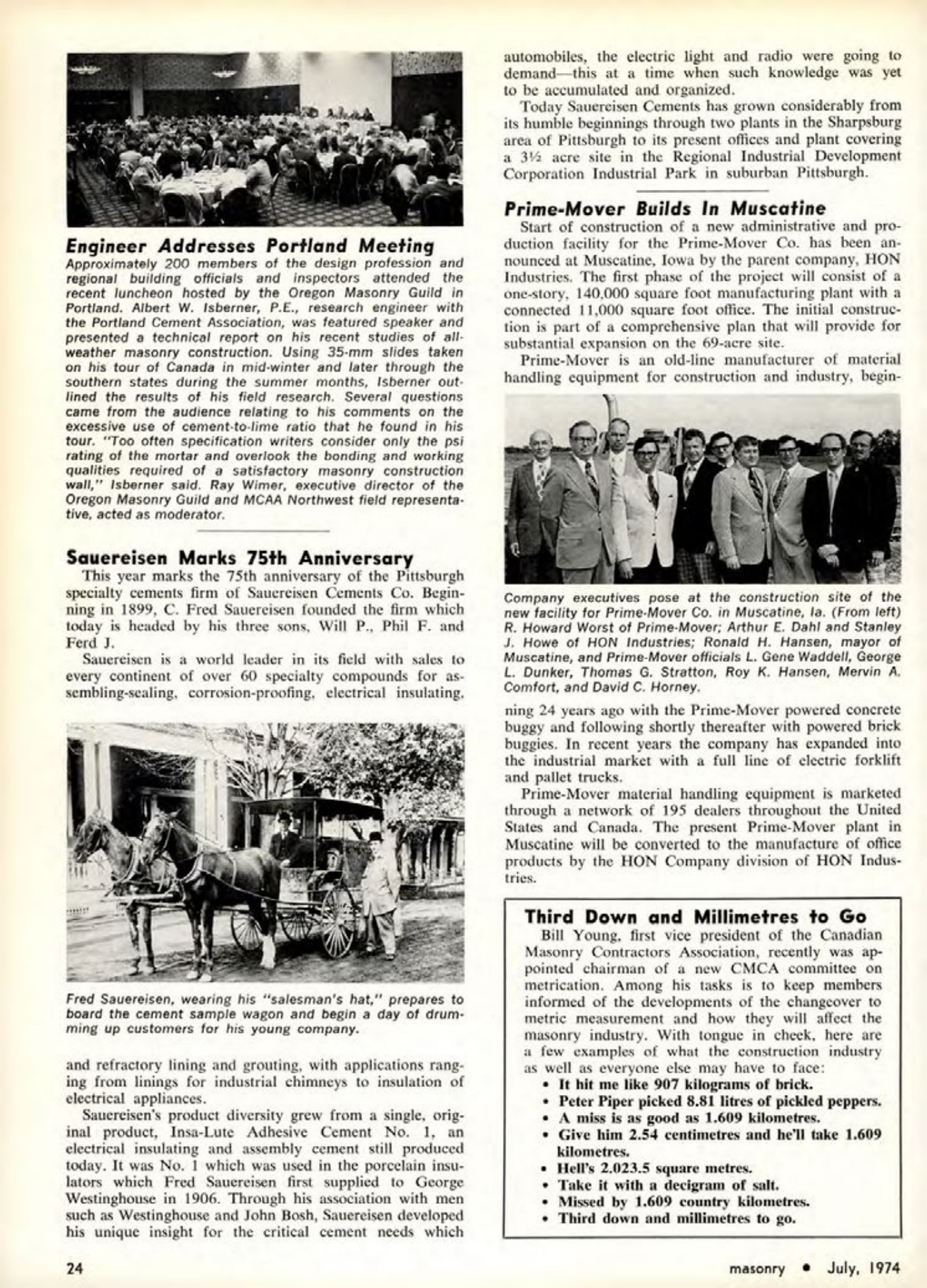 Masonry Magazine July 1974 Page. 24