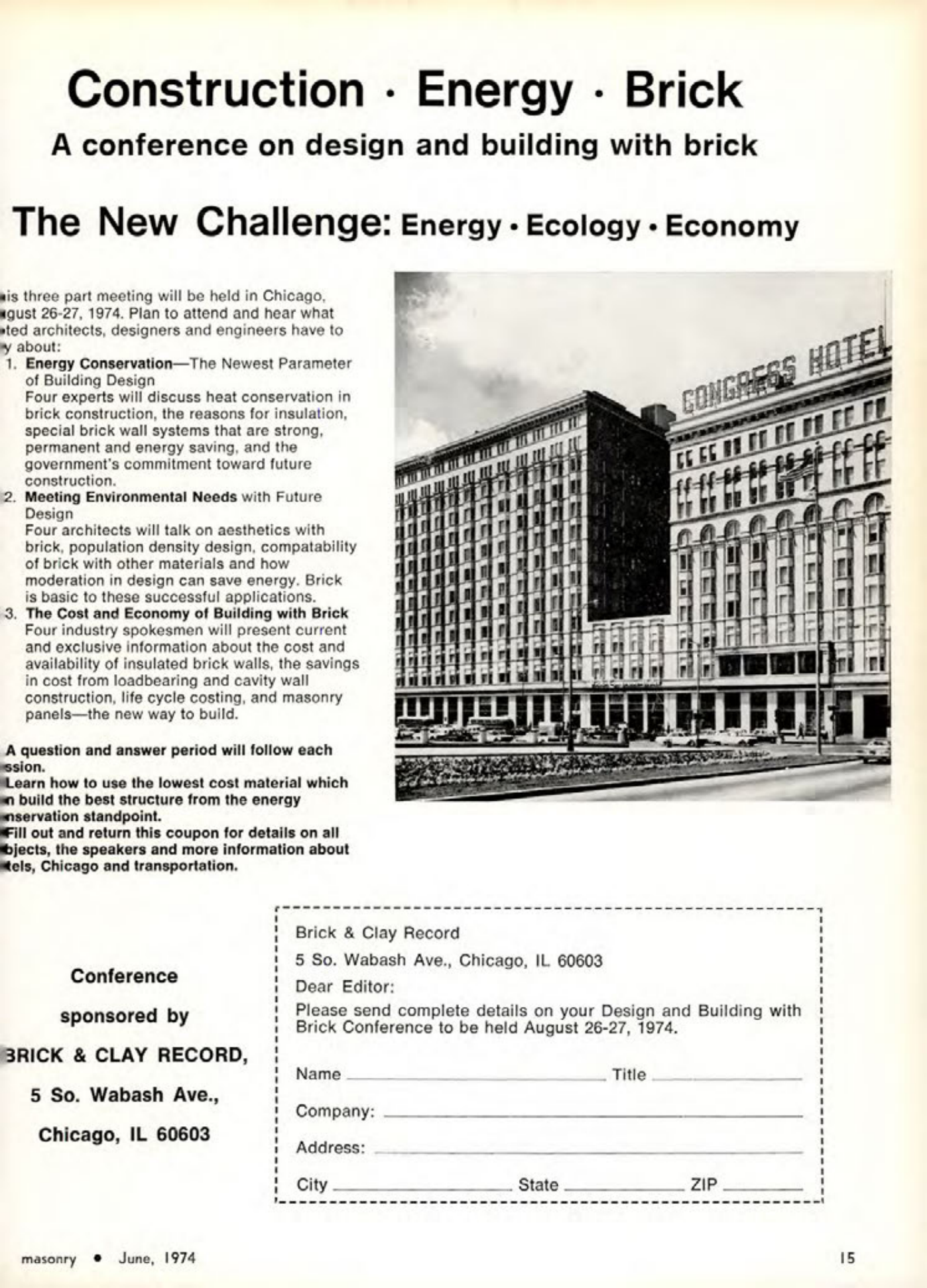Masonry Magazine June 1974 Page. 15