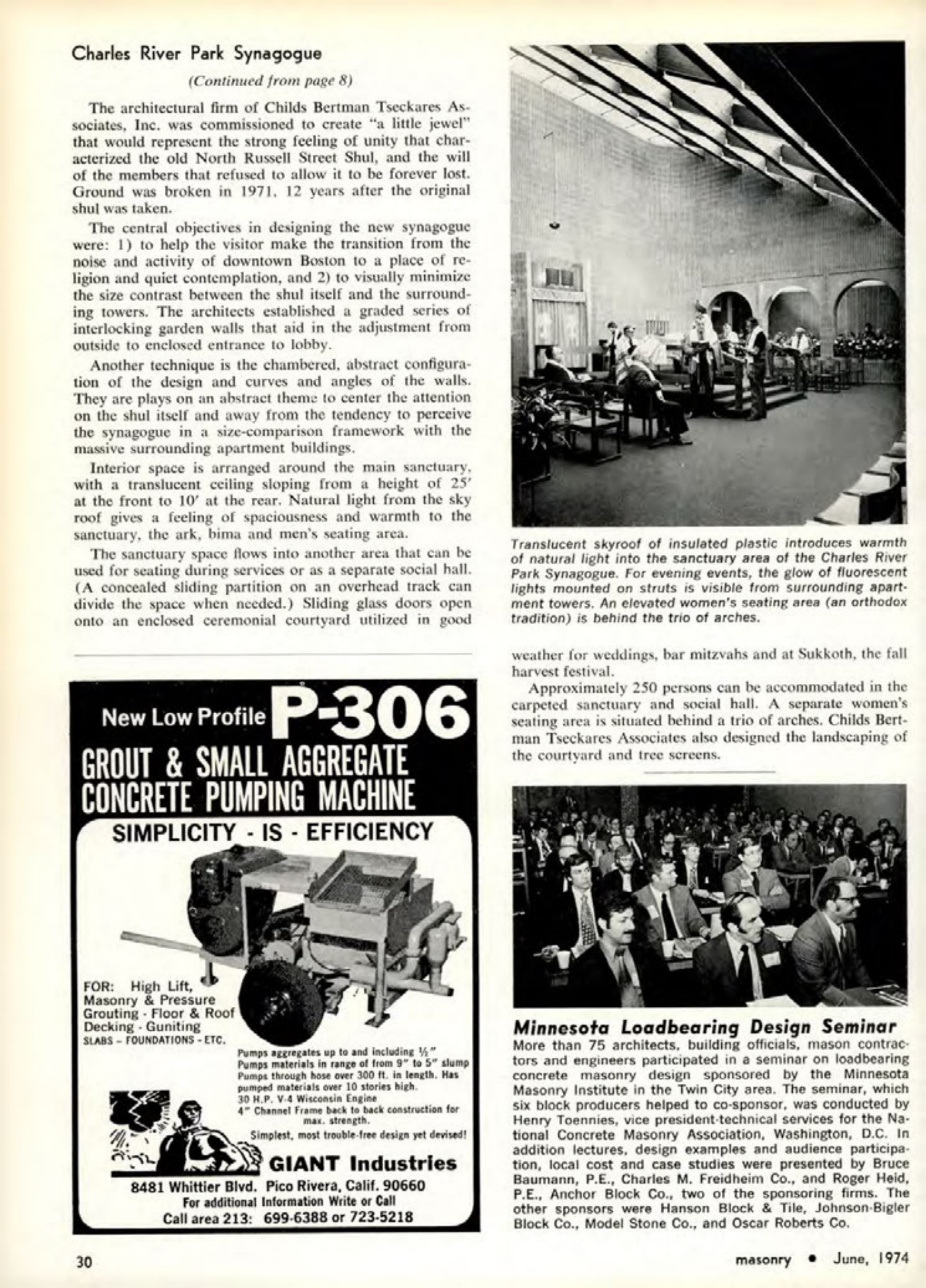 Masonry Magazine June 1974 Page. 30
