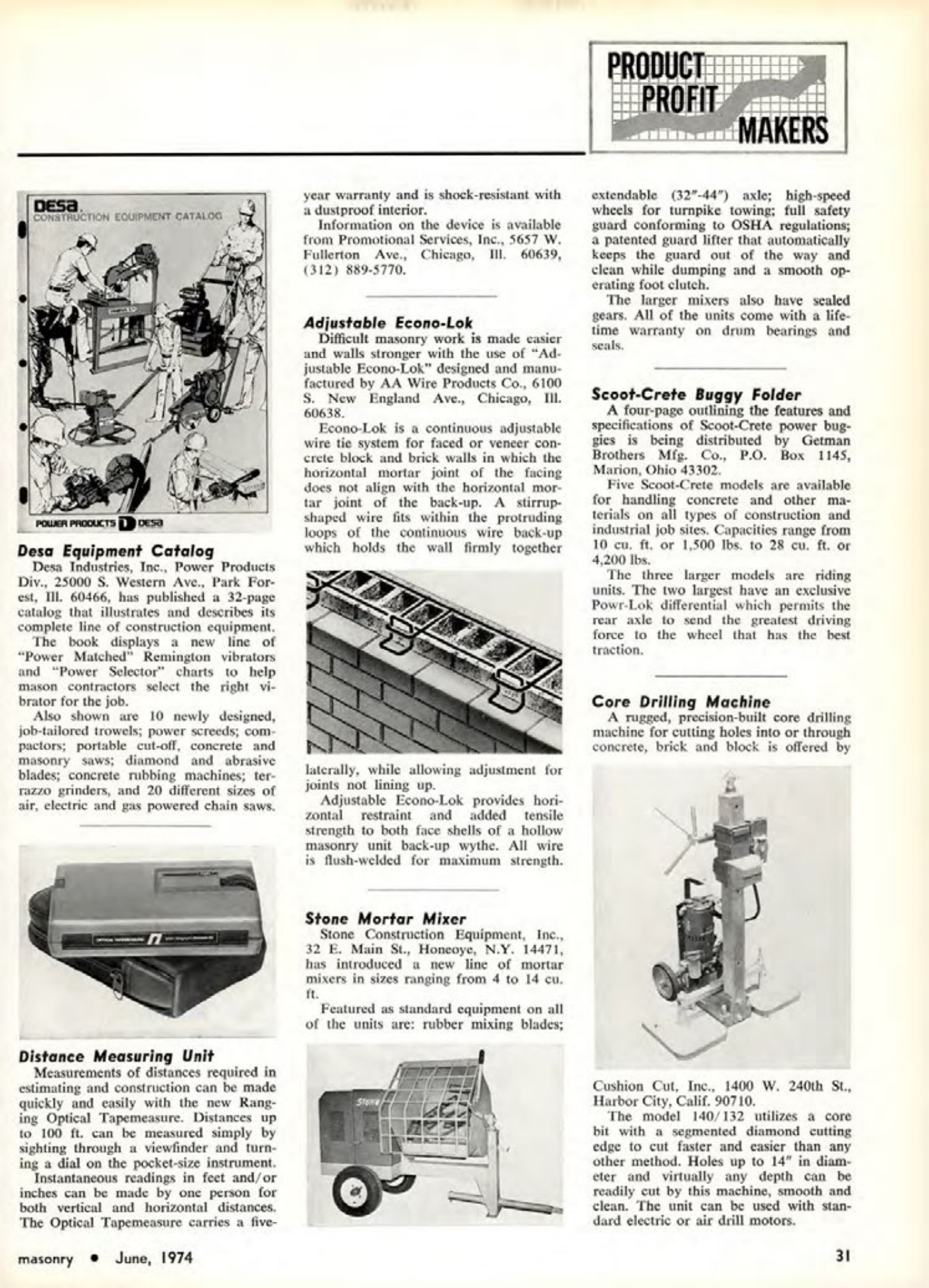 Masonry Magazine June 1974 Page. 31