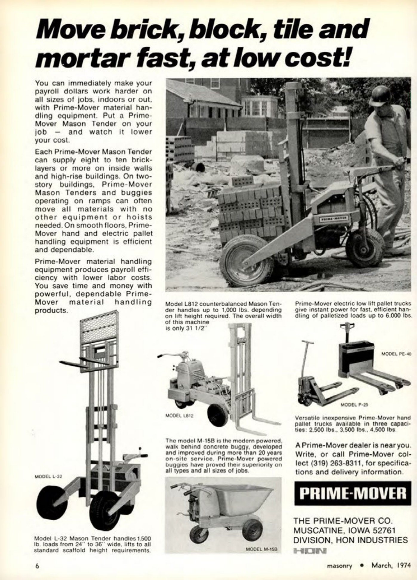 Masonry Magazine March 1974 Page. 6