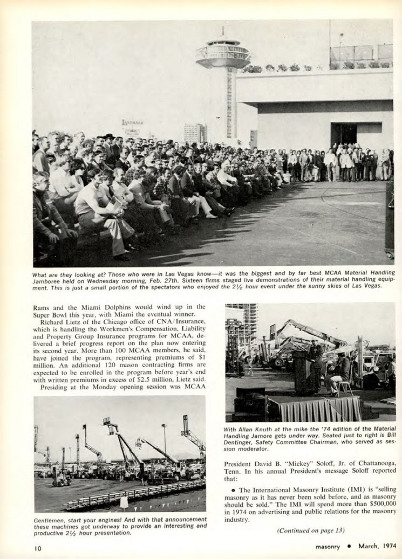 Masonry Magazine March 1974 Page. 10