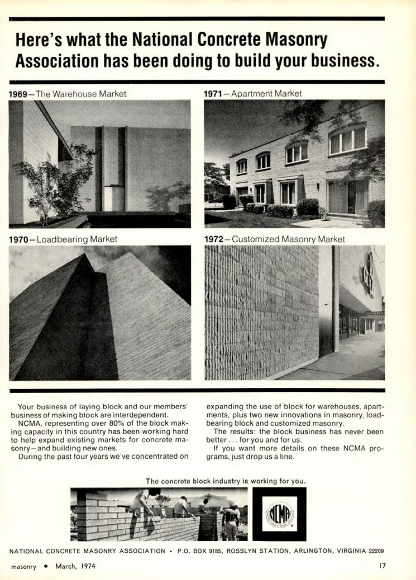 Masonry Magazine March 1974 Page. 17