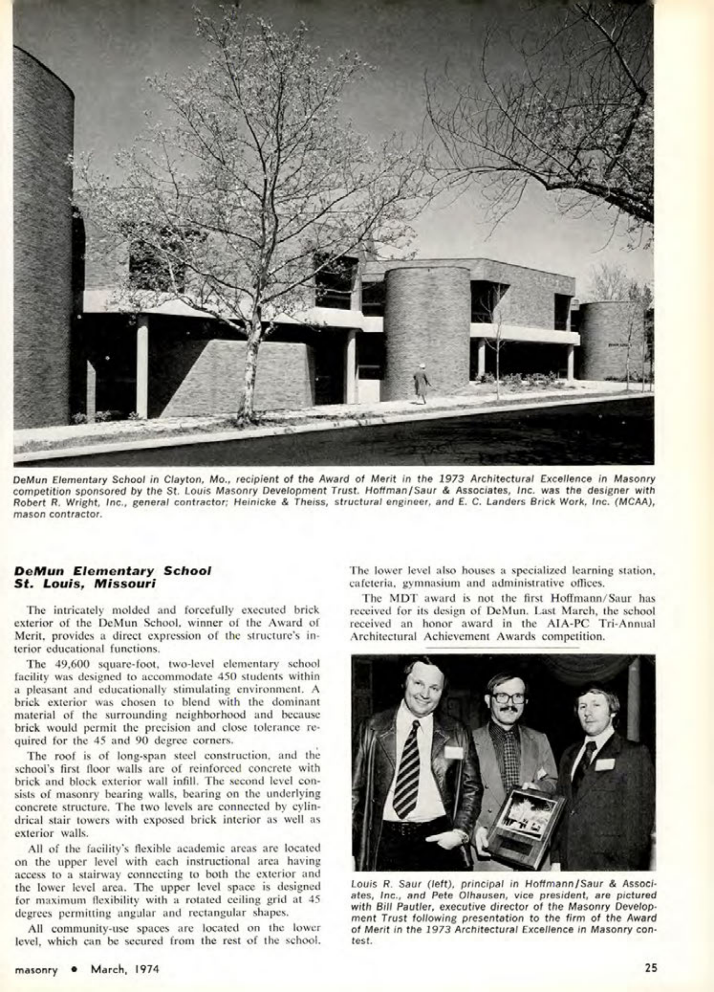 Masonry Magazine March 1974 Page. 25