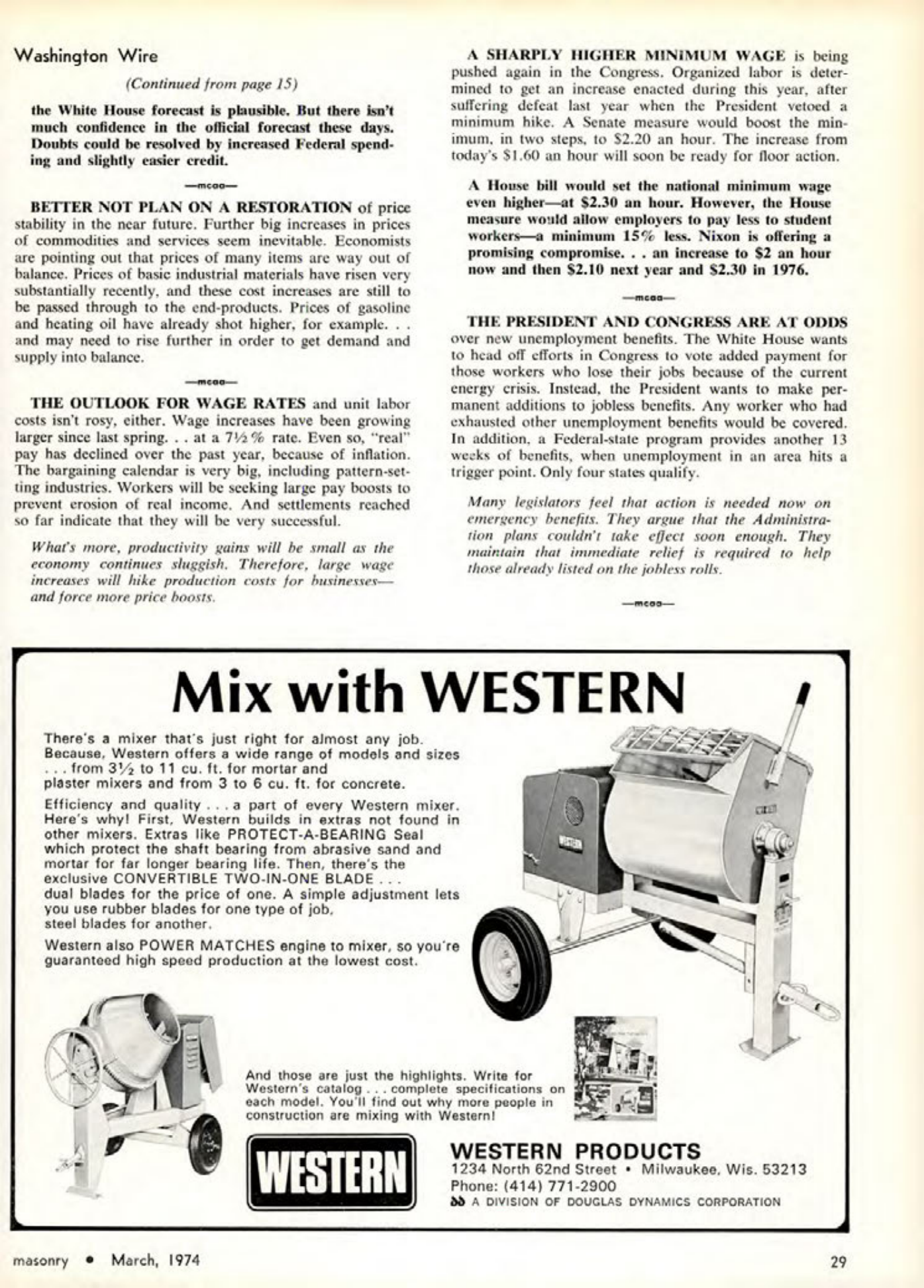 Masonry Magazine March 1974 Page. 29