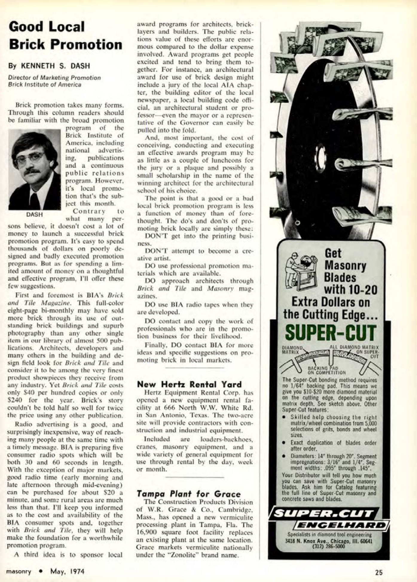 Masonry Magazine May 1974 Page. 25