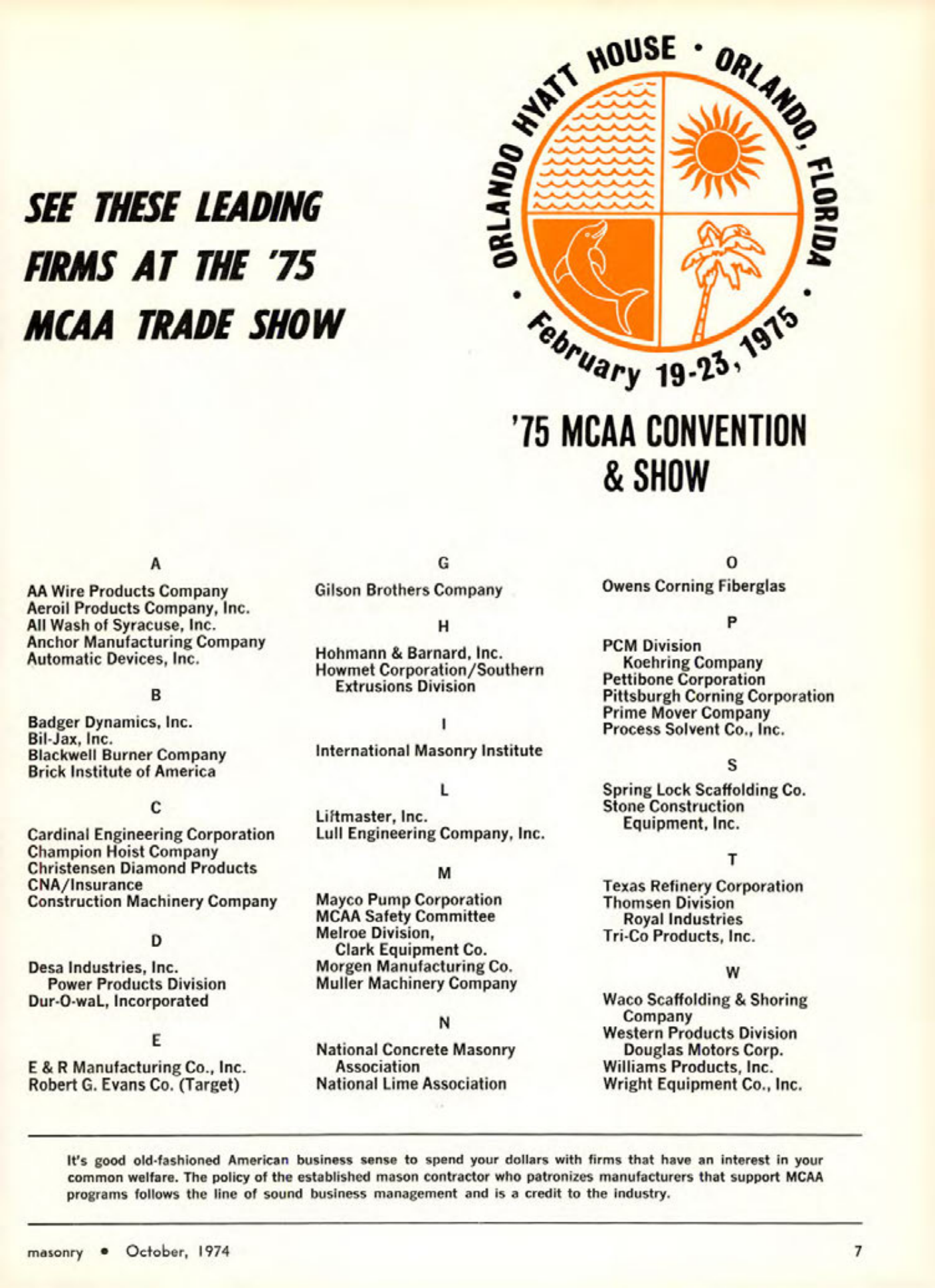 Masonry Magazine October 1974 Page. 6