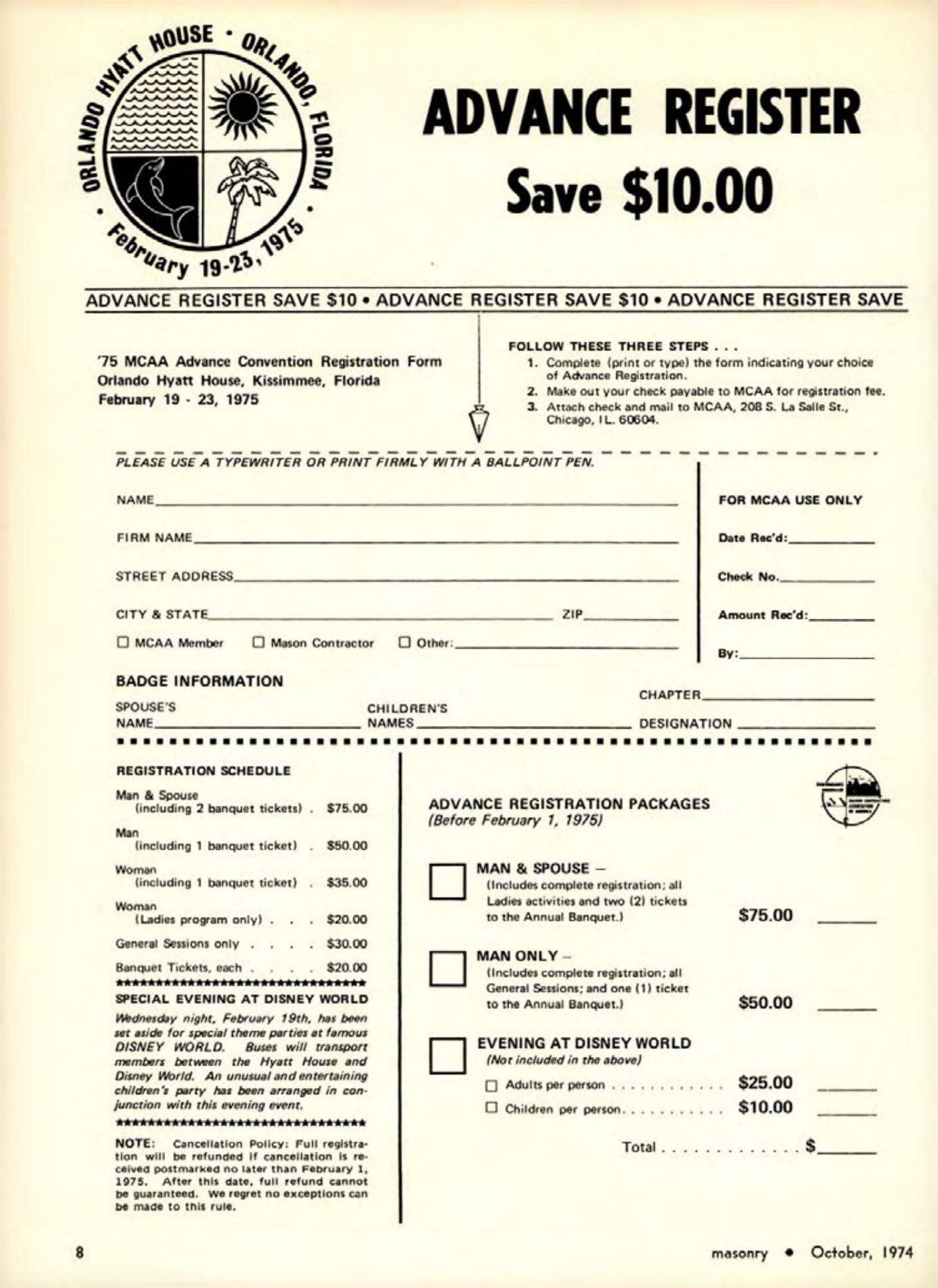 Masonry Magazine October 1974 Page. 7