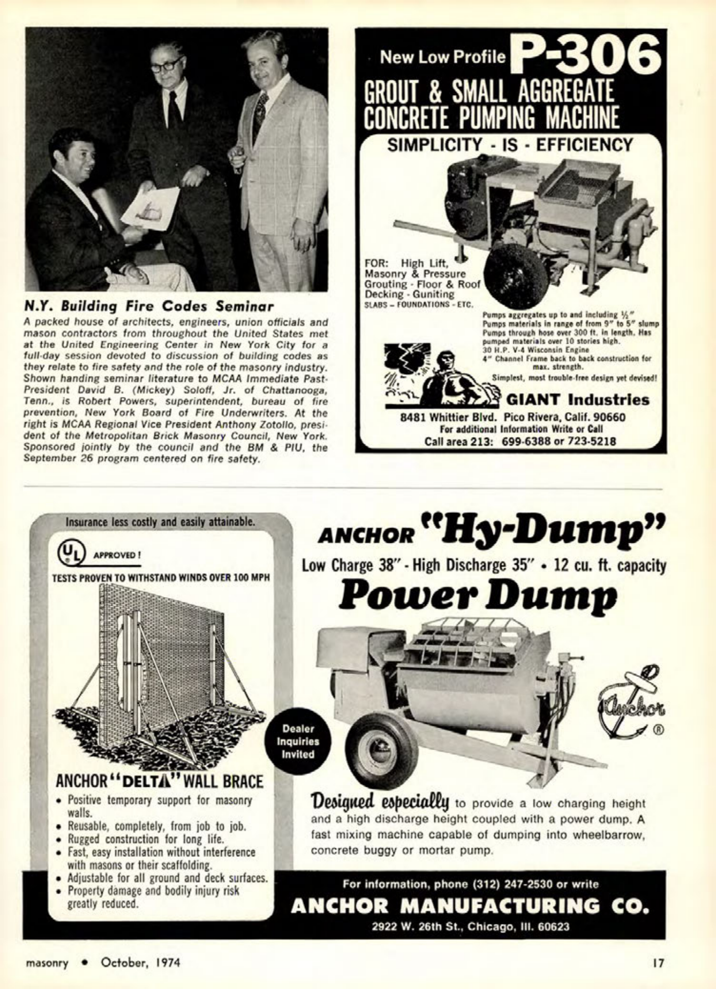 Masonry Magazine October 1974 Page. 16