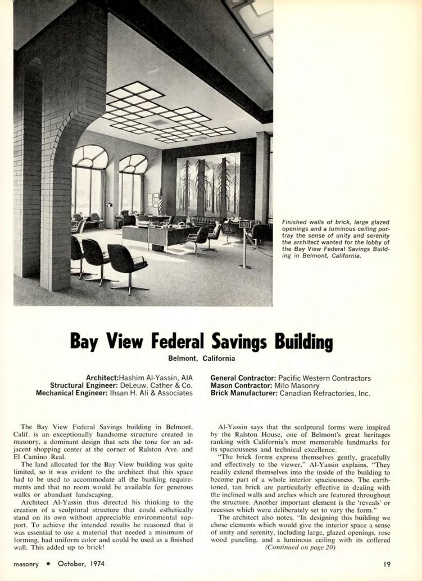 Masonry Magazine October 1974 Page. 18