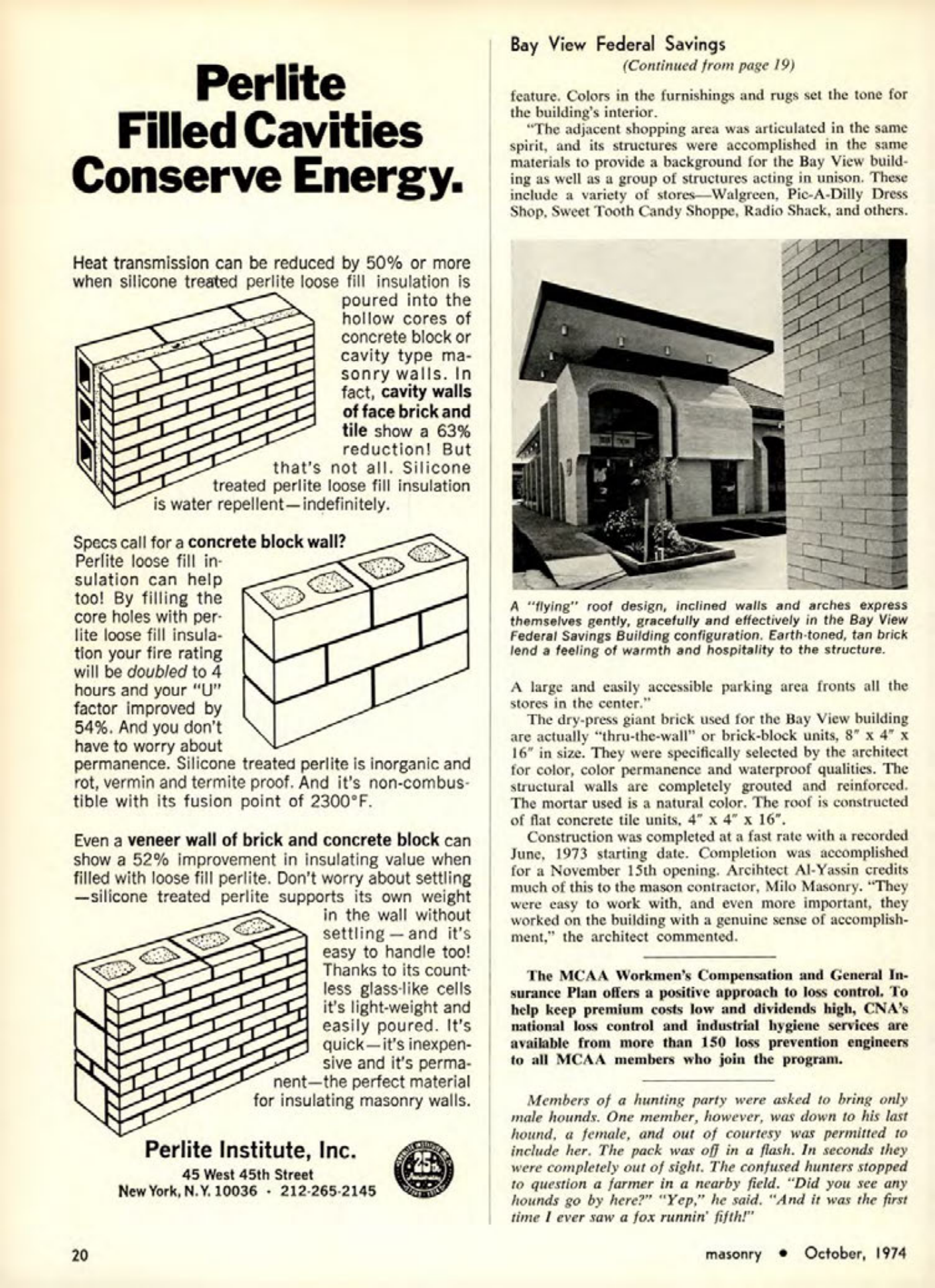 Masonry Magazine October 1974 Page. 19