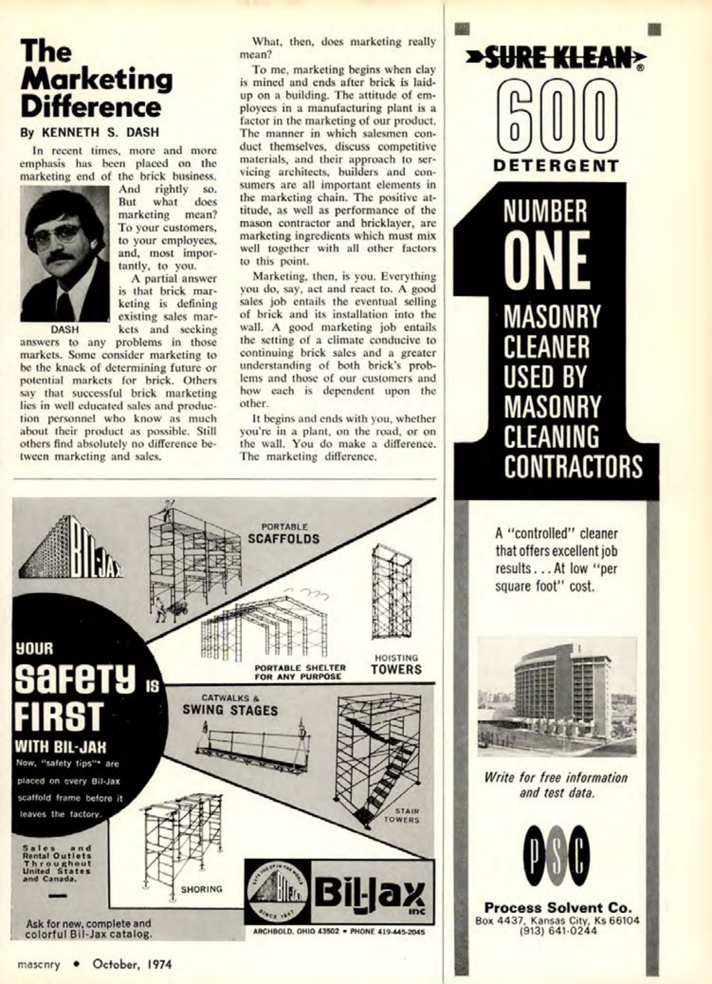 Masonry Magazine October 1974 Page. 20