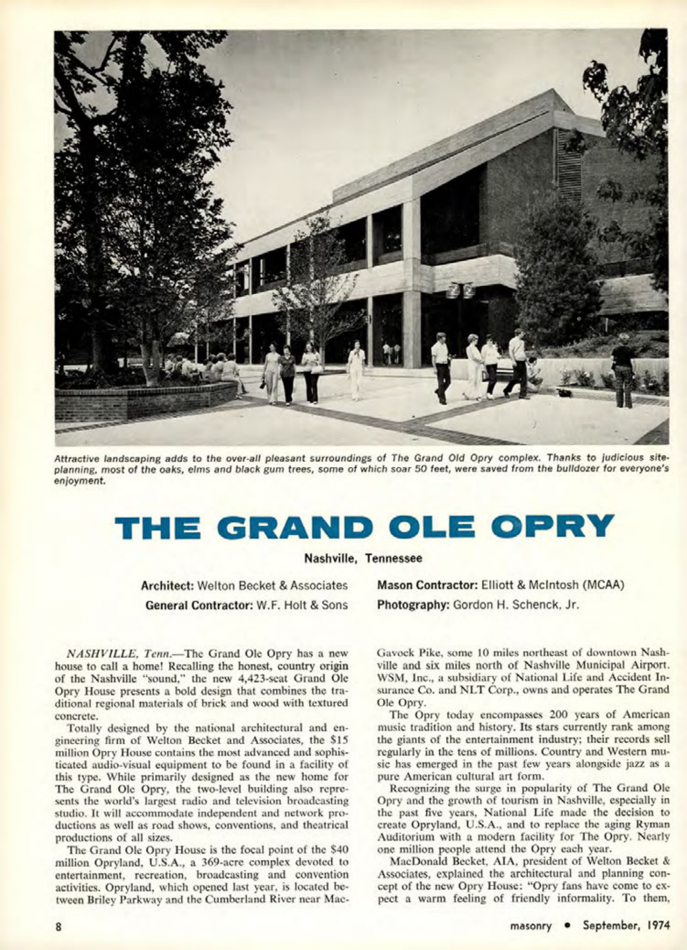 Masonry Magazine September 1974 Page. 8