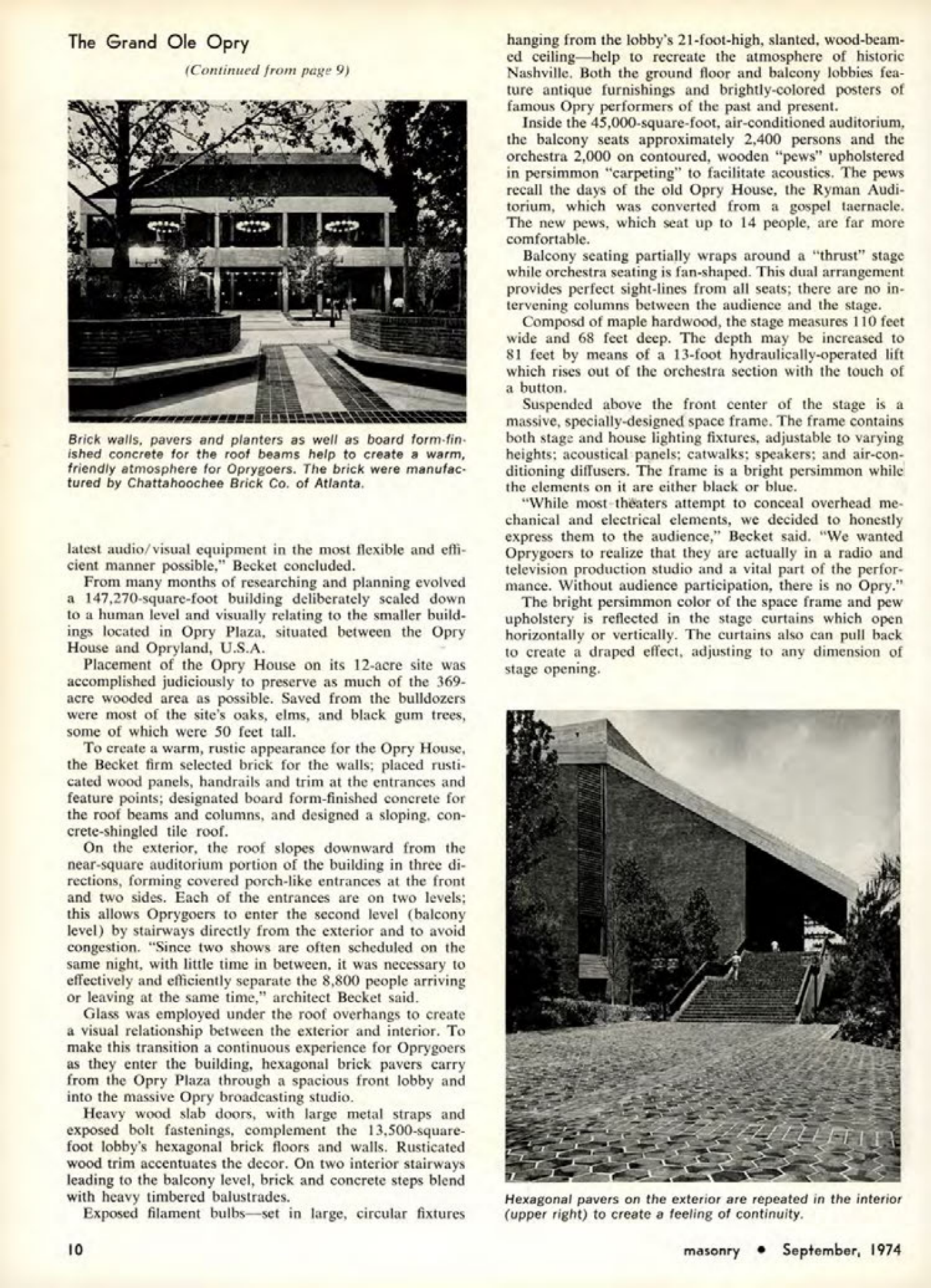 Masonry Magazine September 1974 Page. 10