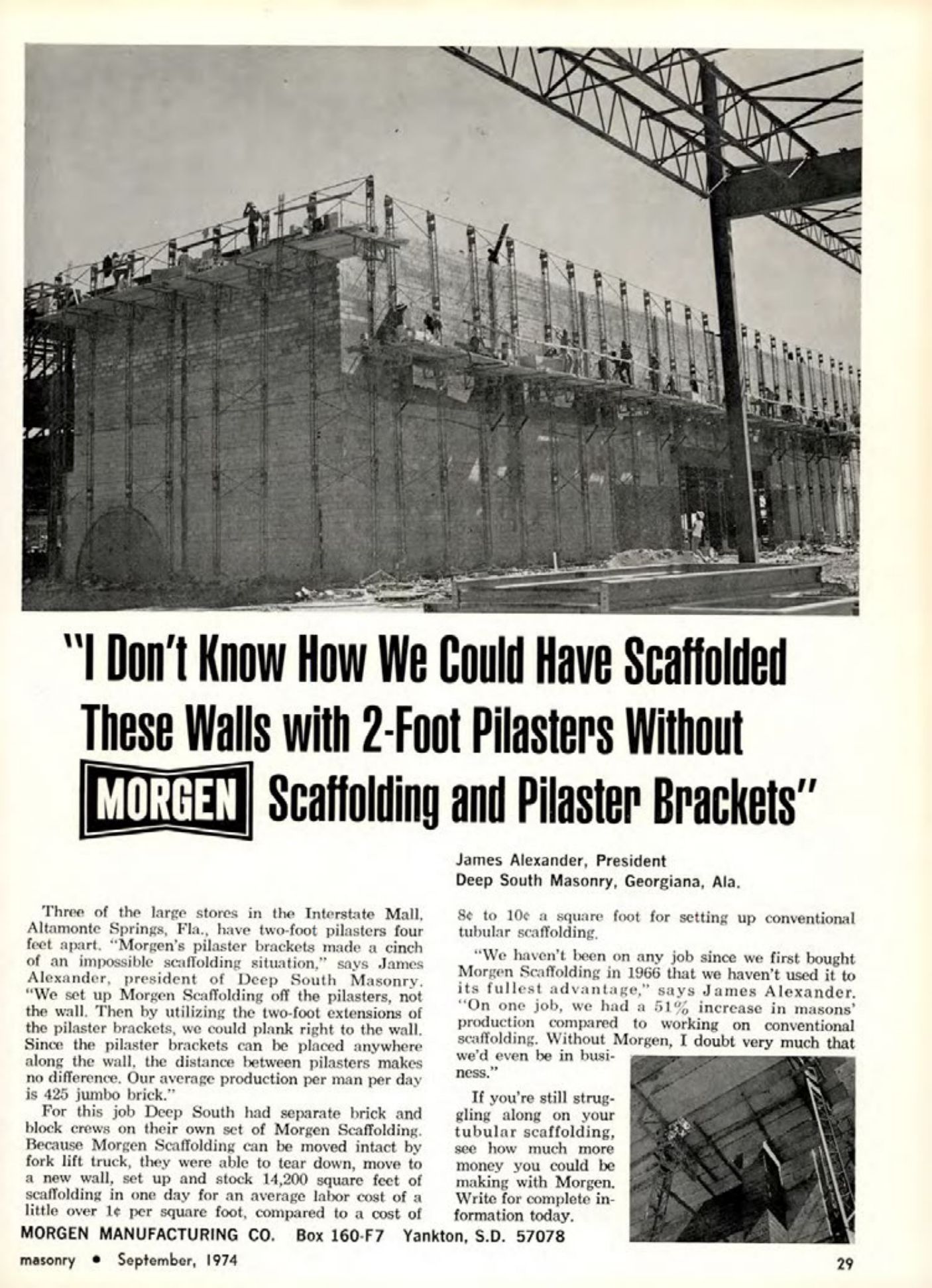 Masonry Magazine September 1974 Page. 29