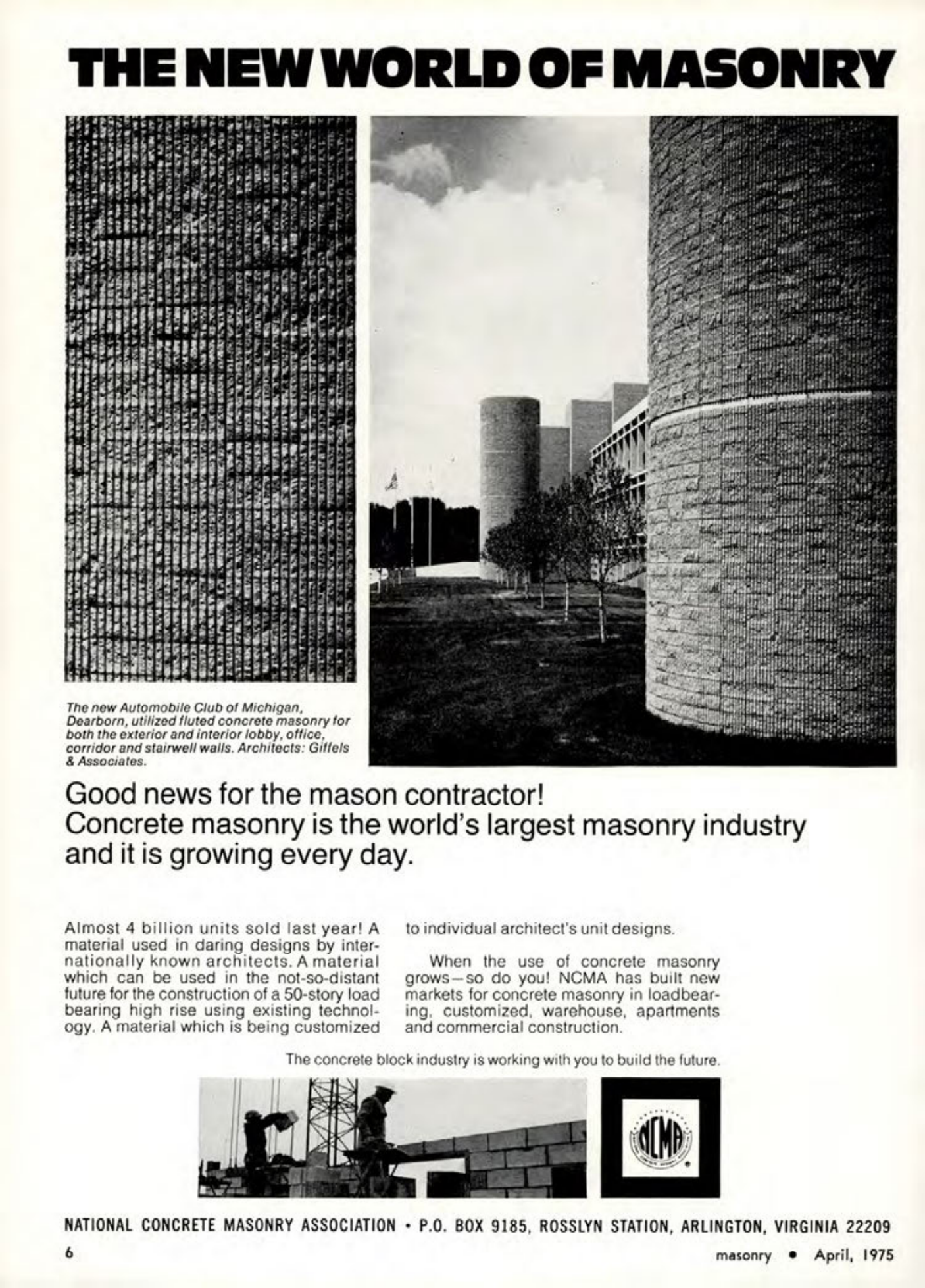 Masonry Magazine April 1975 Page. 6