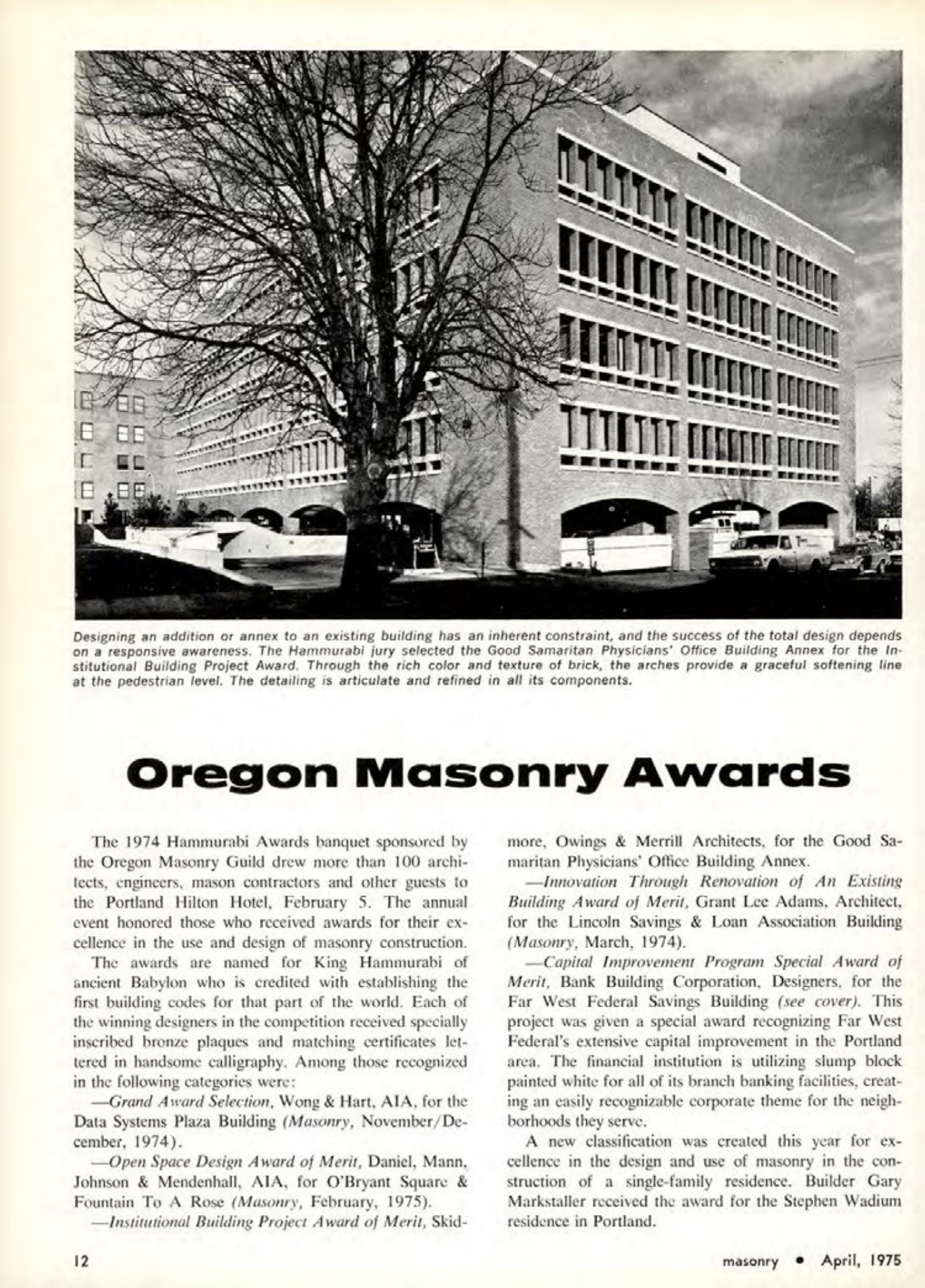 Masonry Magazine April 1975 Page. 12