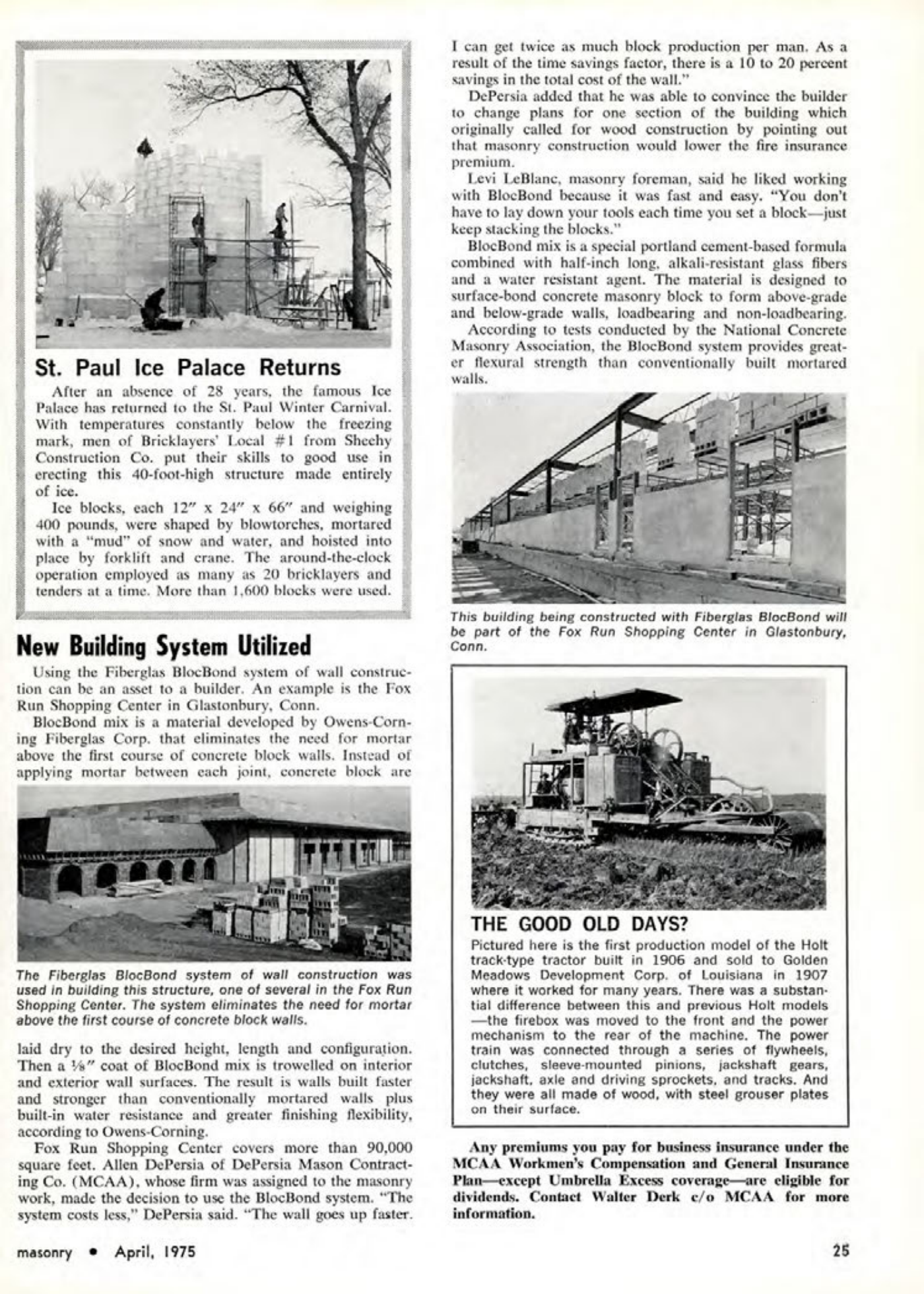 Masonry Magazine April 1975 Page. 25
