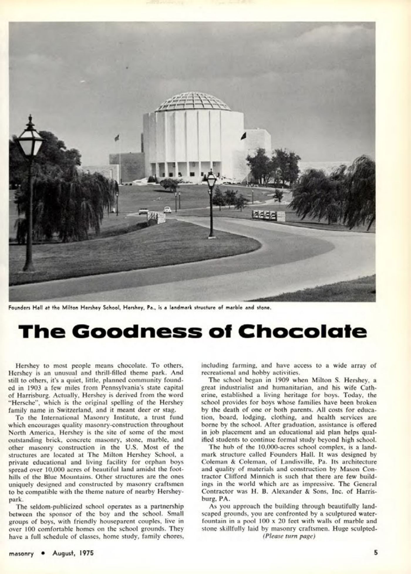 Masonry Magazine August 1975 Page. 5