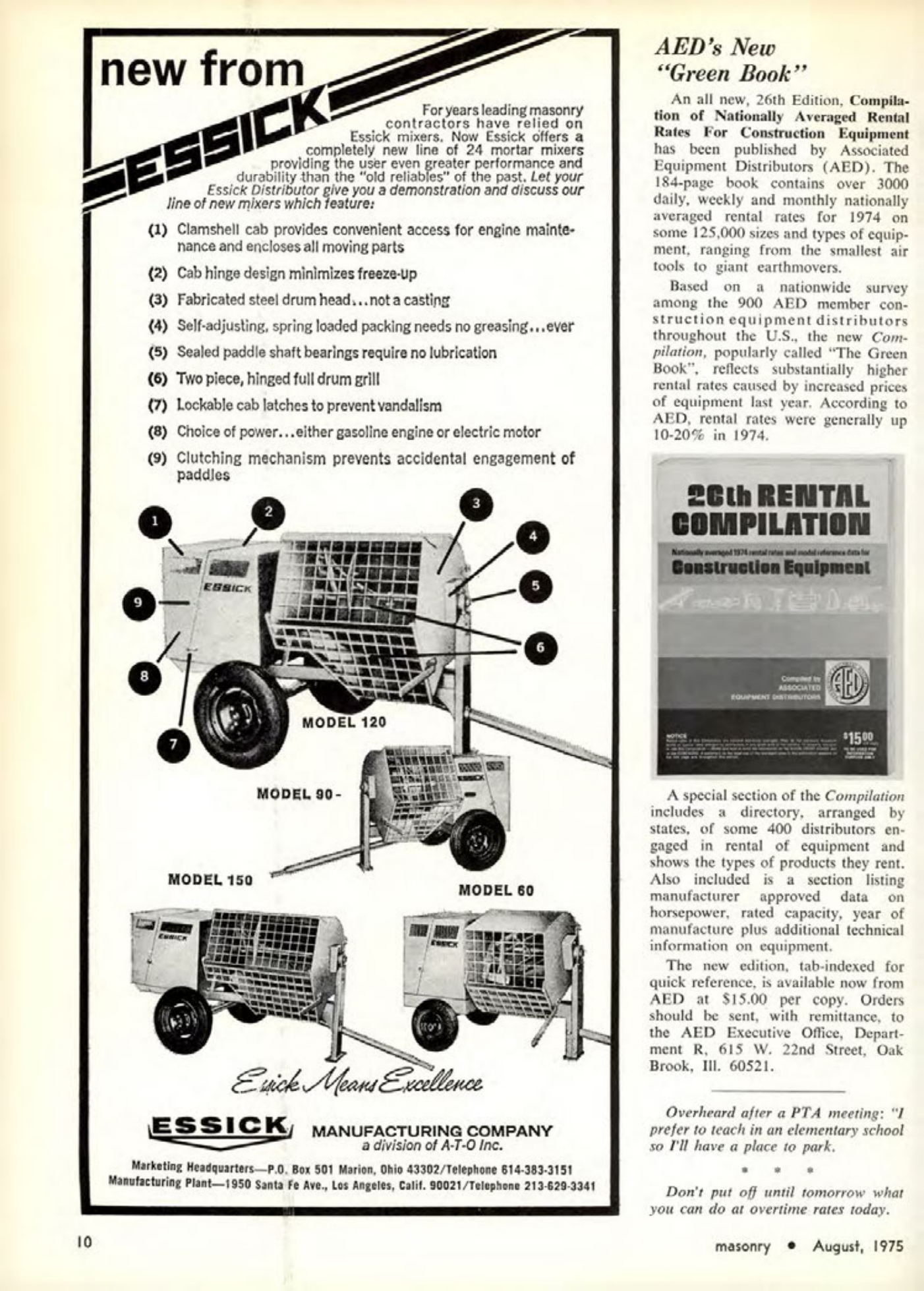 Masonry Magazine August 1975 Page. 10