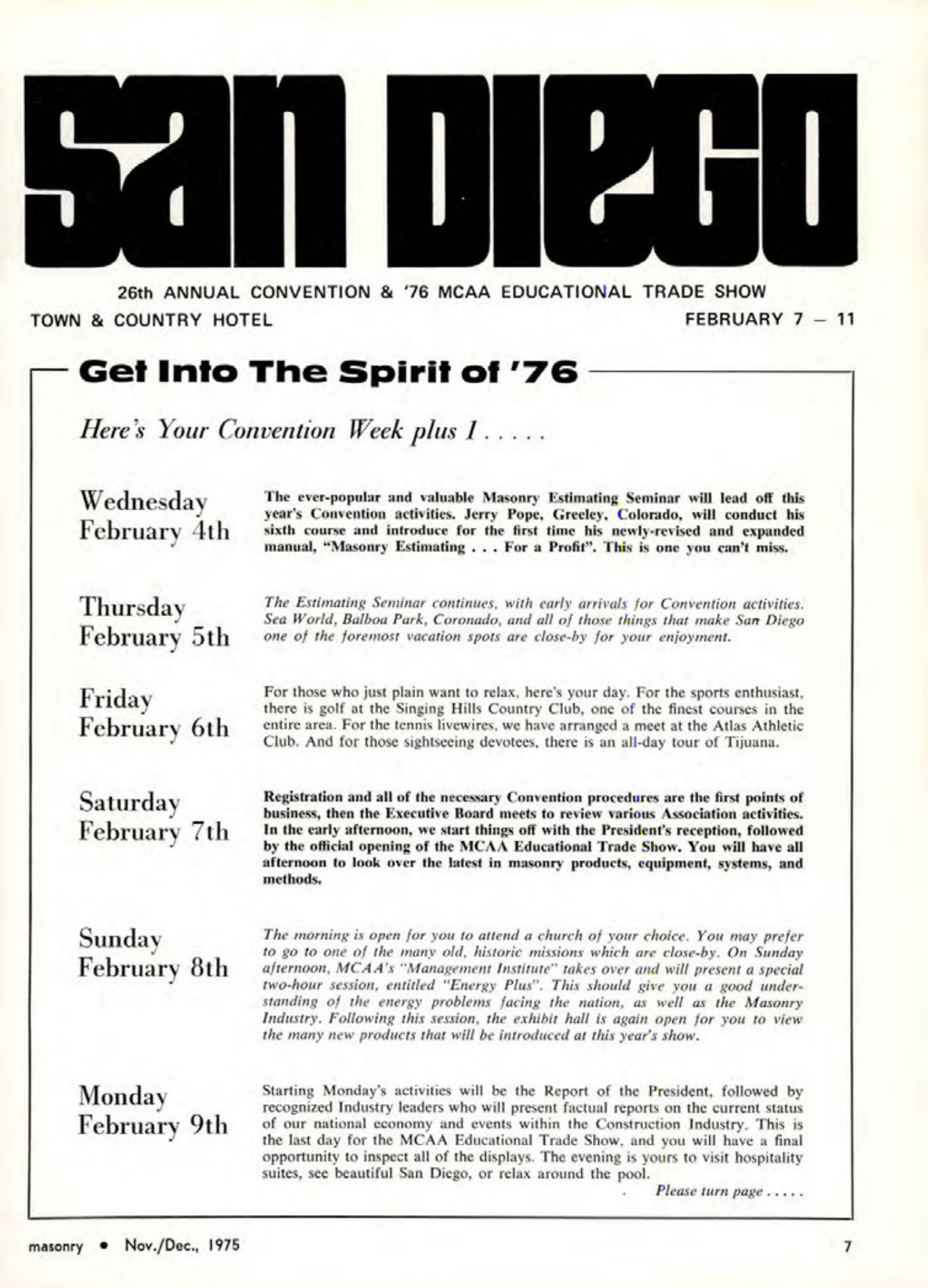 Masonry Magazine December 1975 Page. 7