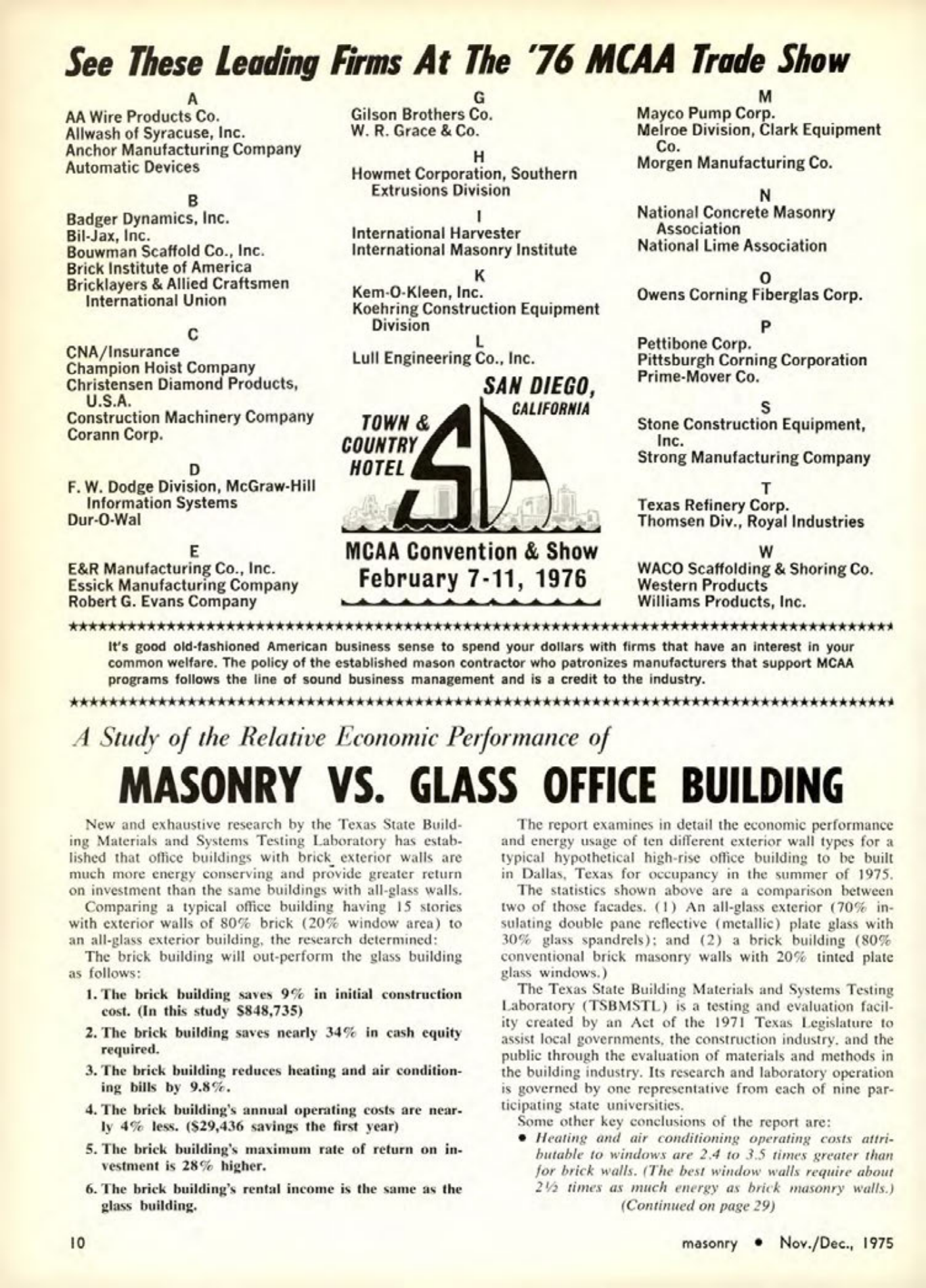 Masonry Magazine December 1975 Page. 10
