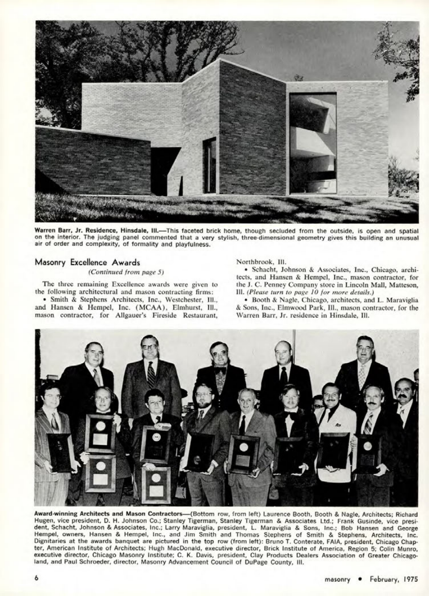Masonry Magazine February 1975 Page. 6