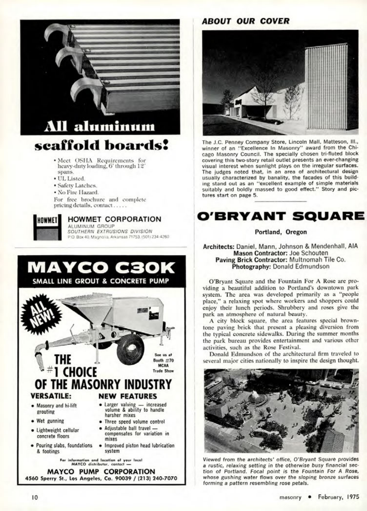 Masonry Magazine February 1975 Page. 10