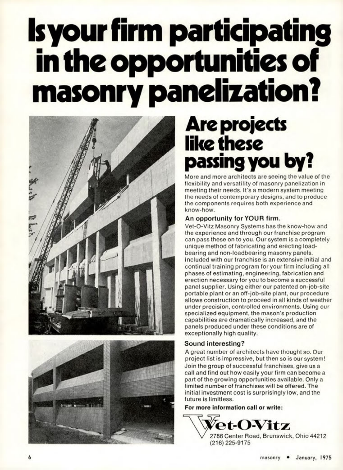 Masonry Magazine January 1975 Page. 6