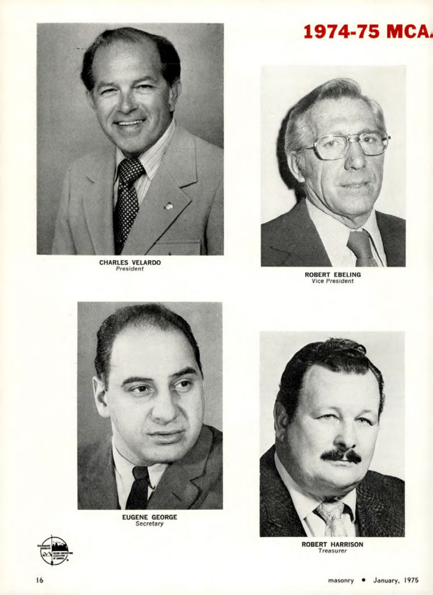 Masonry Magazine January 1975 Page.16