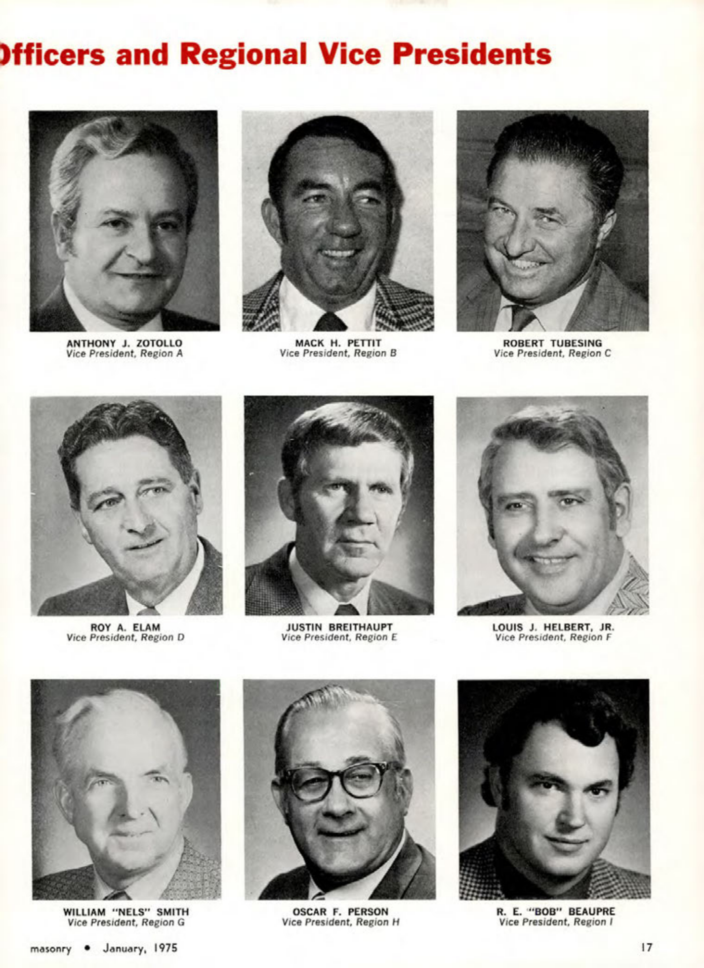 Masonry Magazine January 1975 Page.17