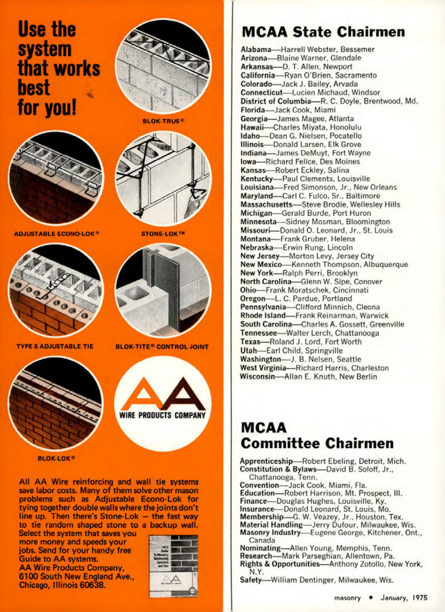 Masonry Magazine January 1975 Page.18