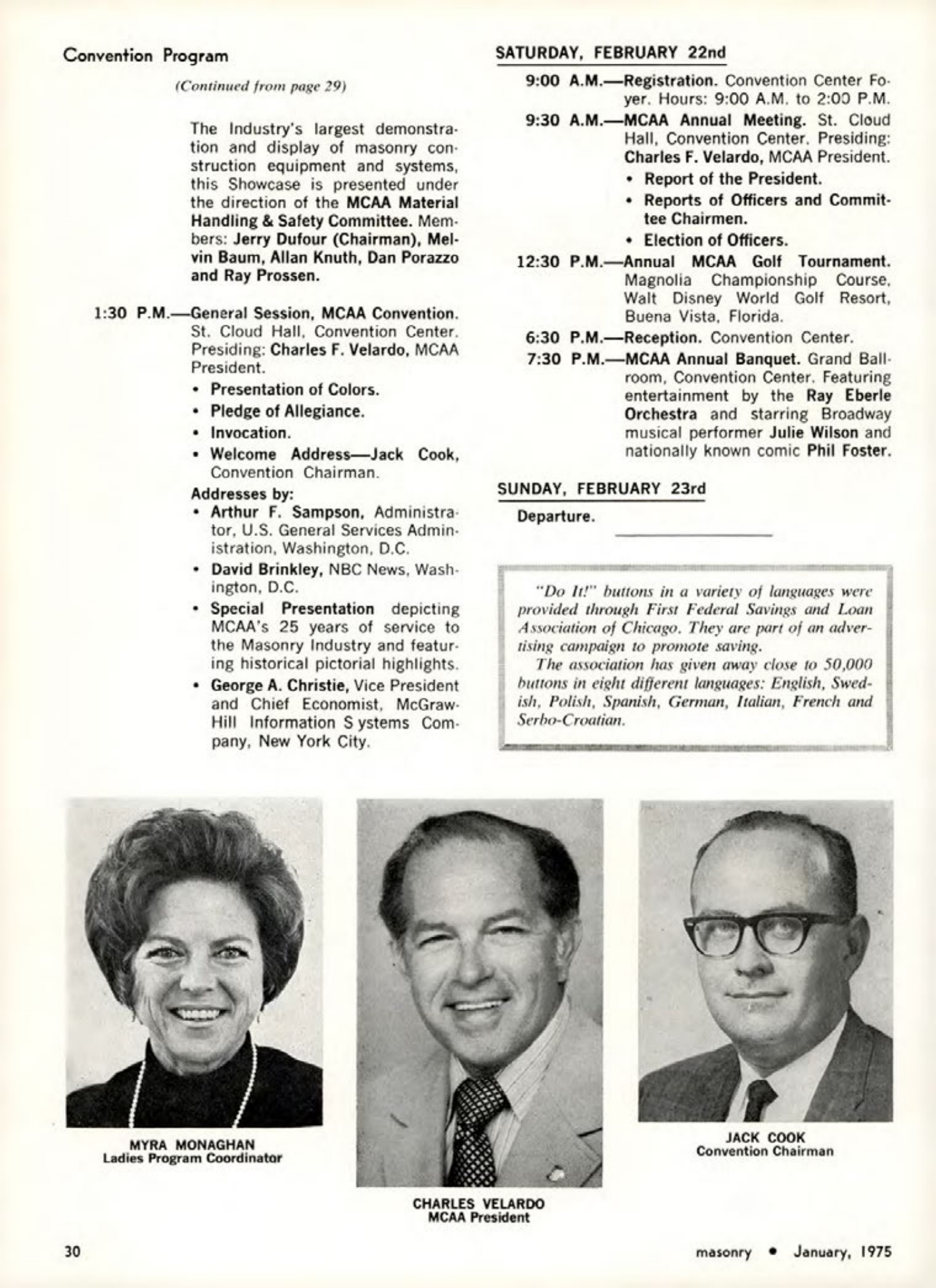 Masonry Magazine January 1975 Page.30