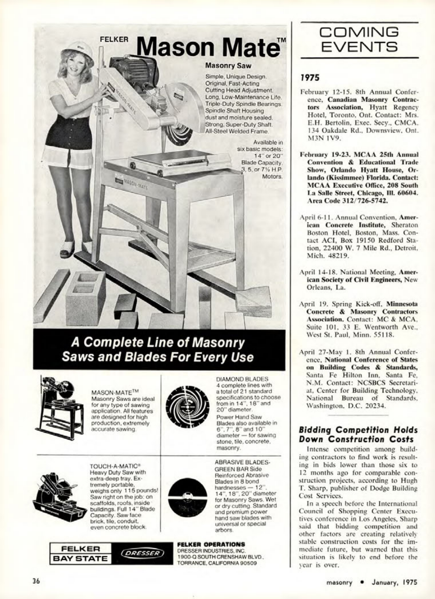 Masonry Magazine January 1975 Page.36