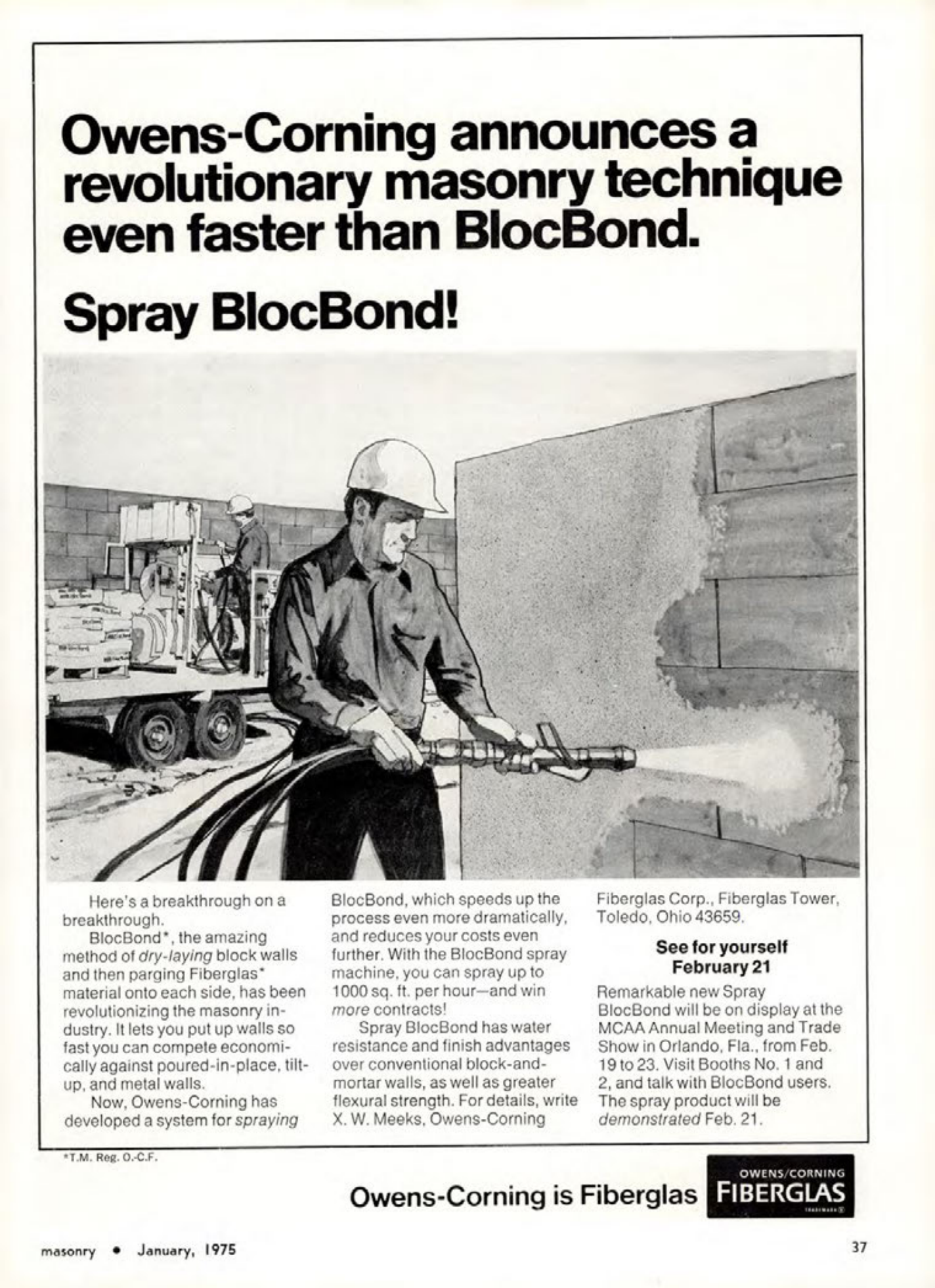 Masonry Magazine January 1975 Page. 37