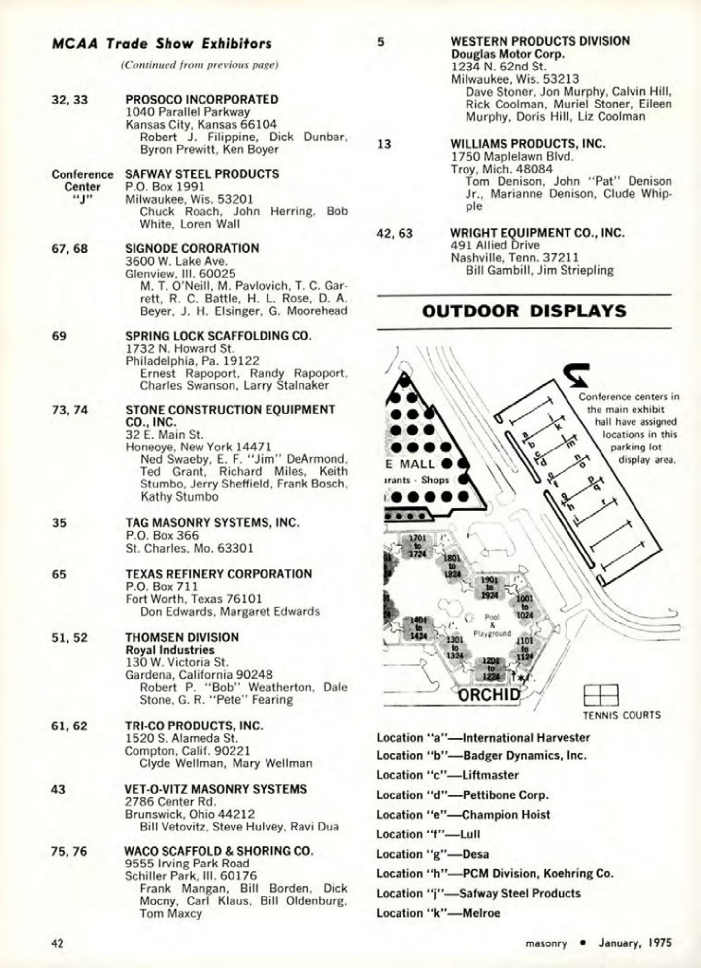 Masonry Magazine January 1975 Page. 42