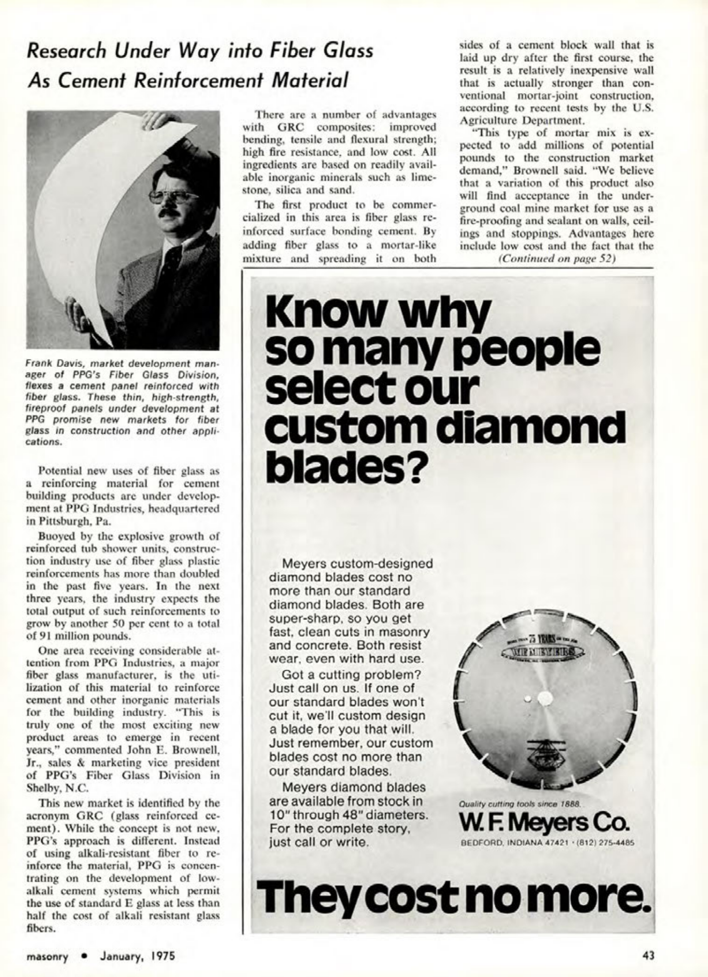 Masonry Magazine January 1975 Page. 43