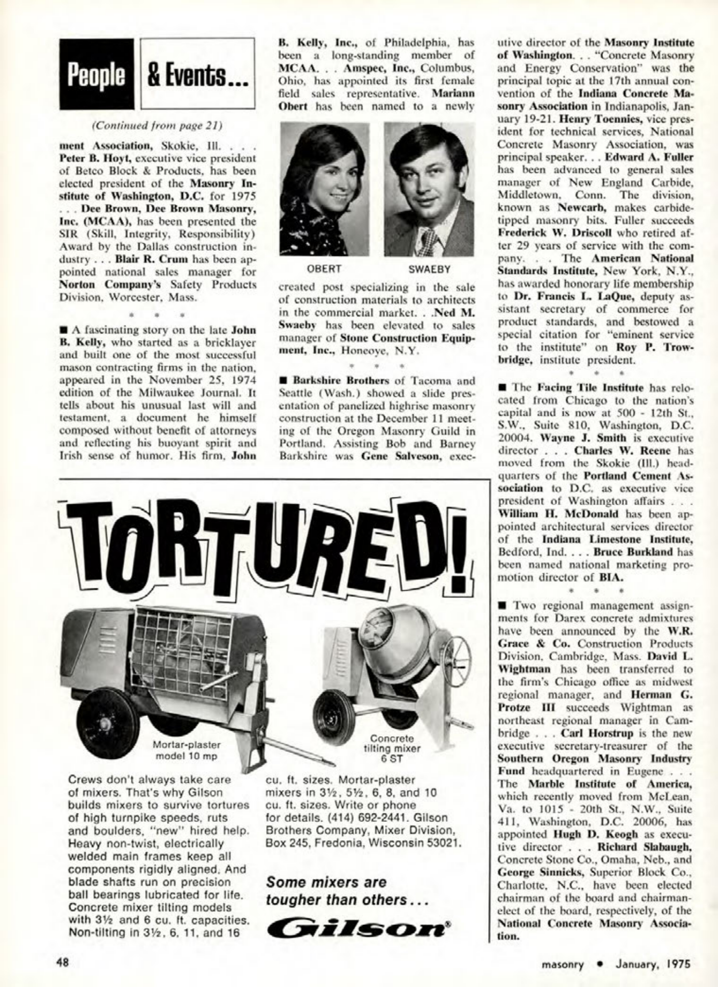 Masonry Magazine January 1975 Page. 48