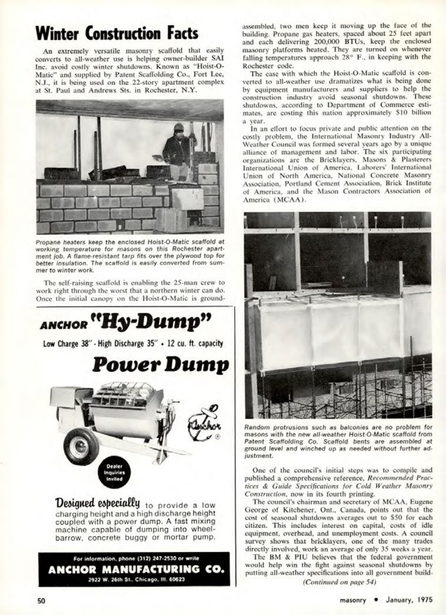 Masonry Magazine January 1975 Page. 50