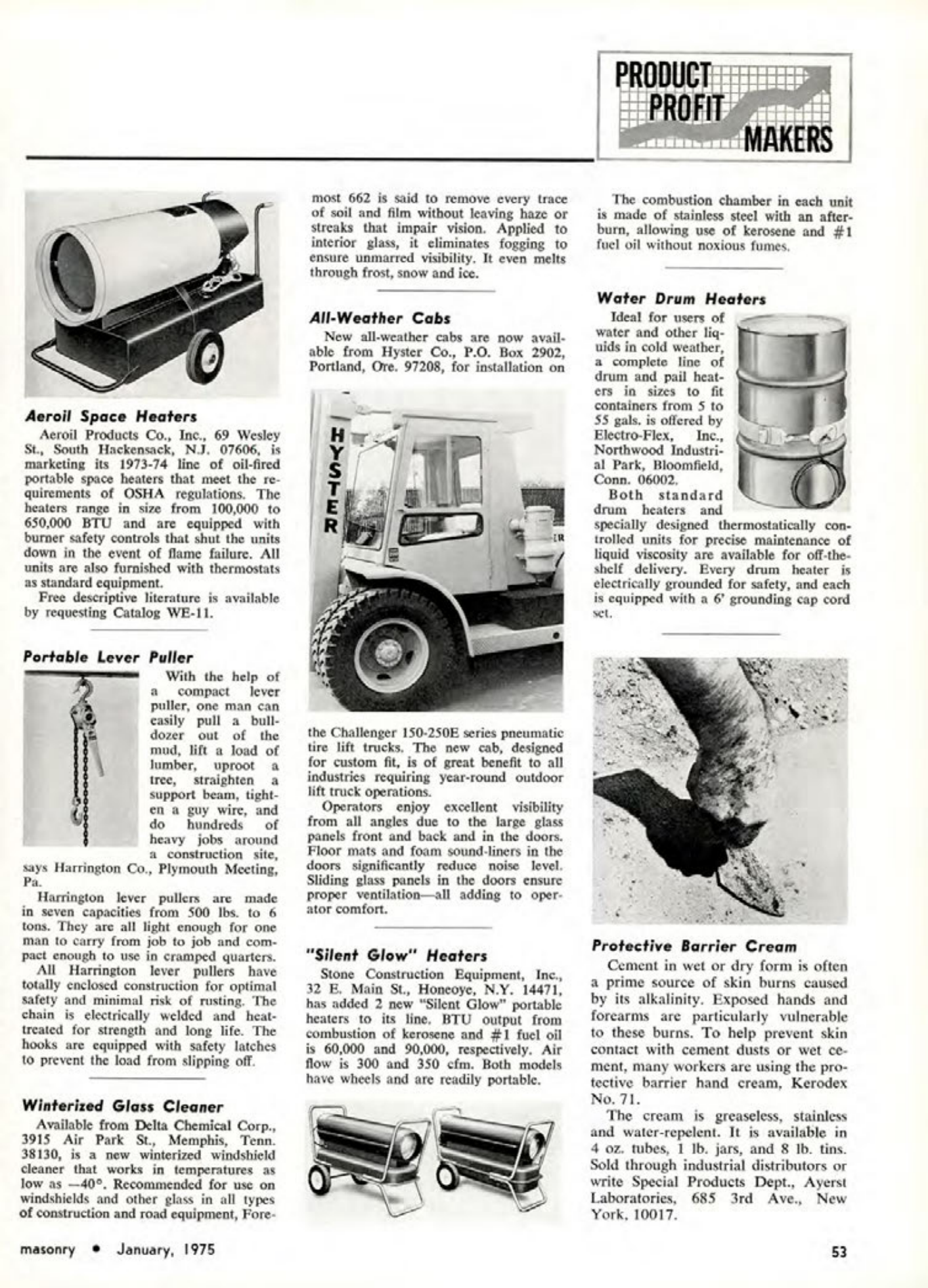 Masonry Magazine January 1975 Page. 53