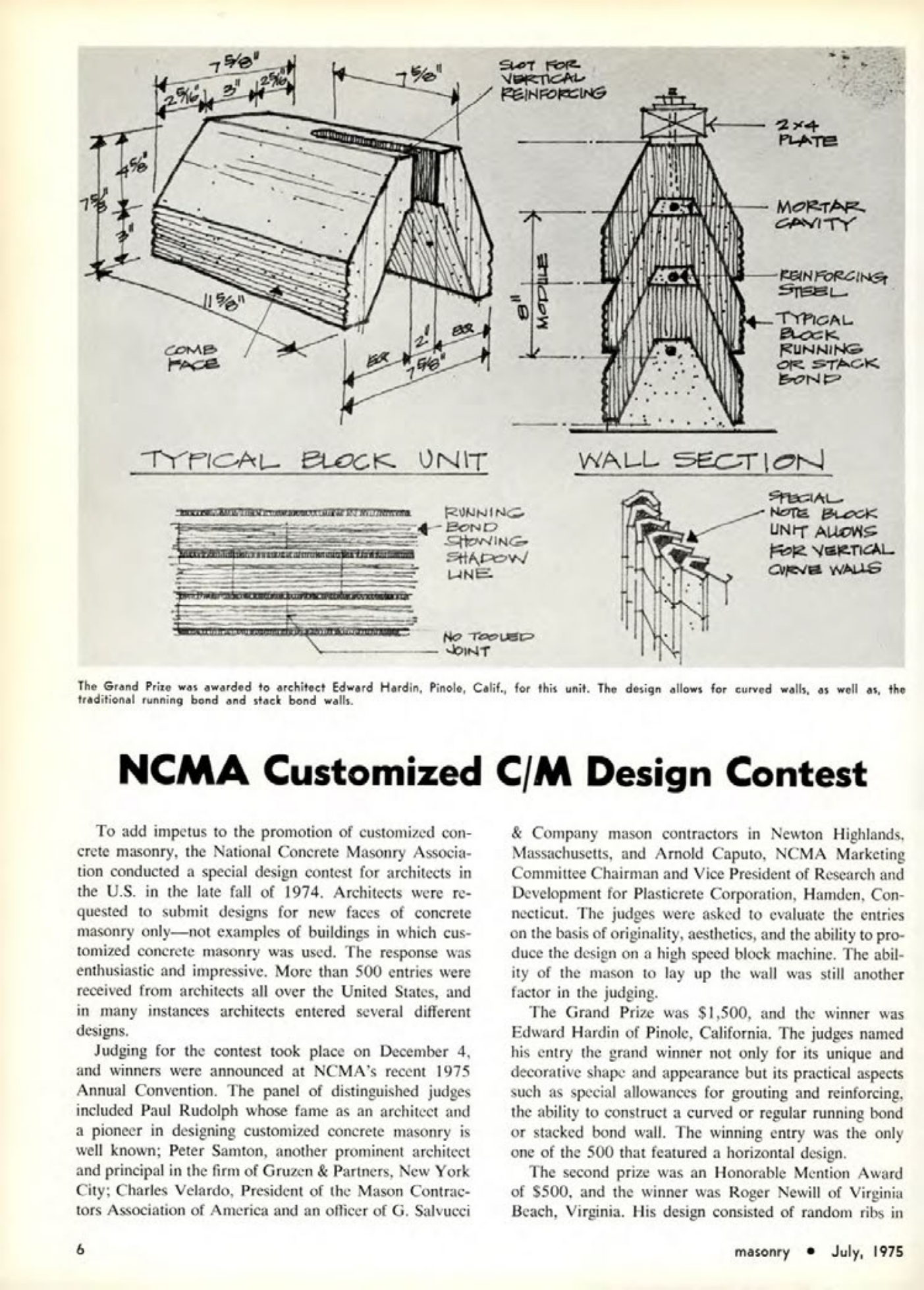 Masonry Magazine July 1975 Page. 6