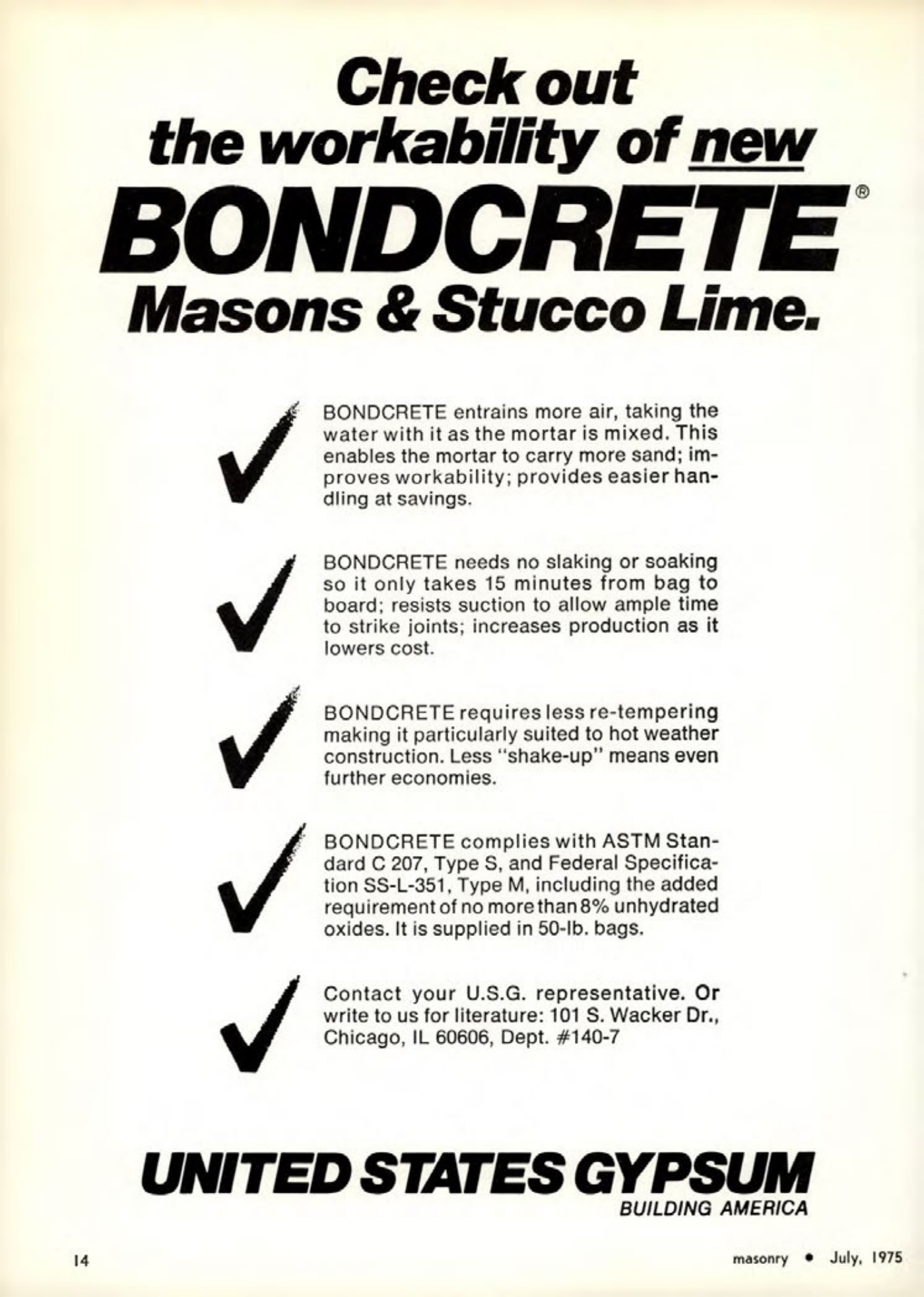 Masonry Magazine July 1975 Page. 14