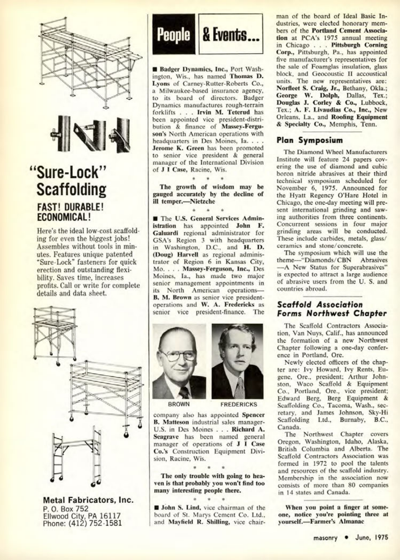 Masonry Magazine June 1975 Page. 24