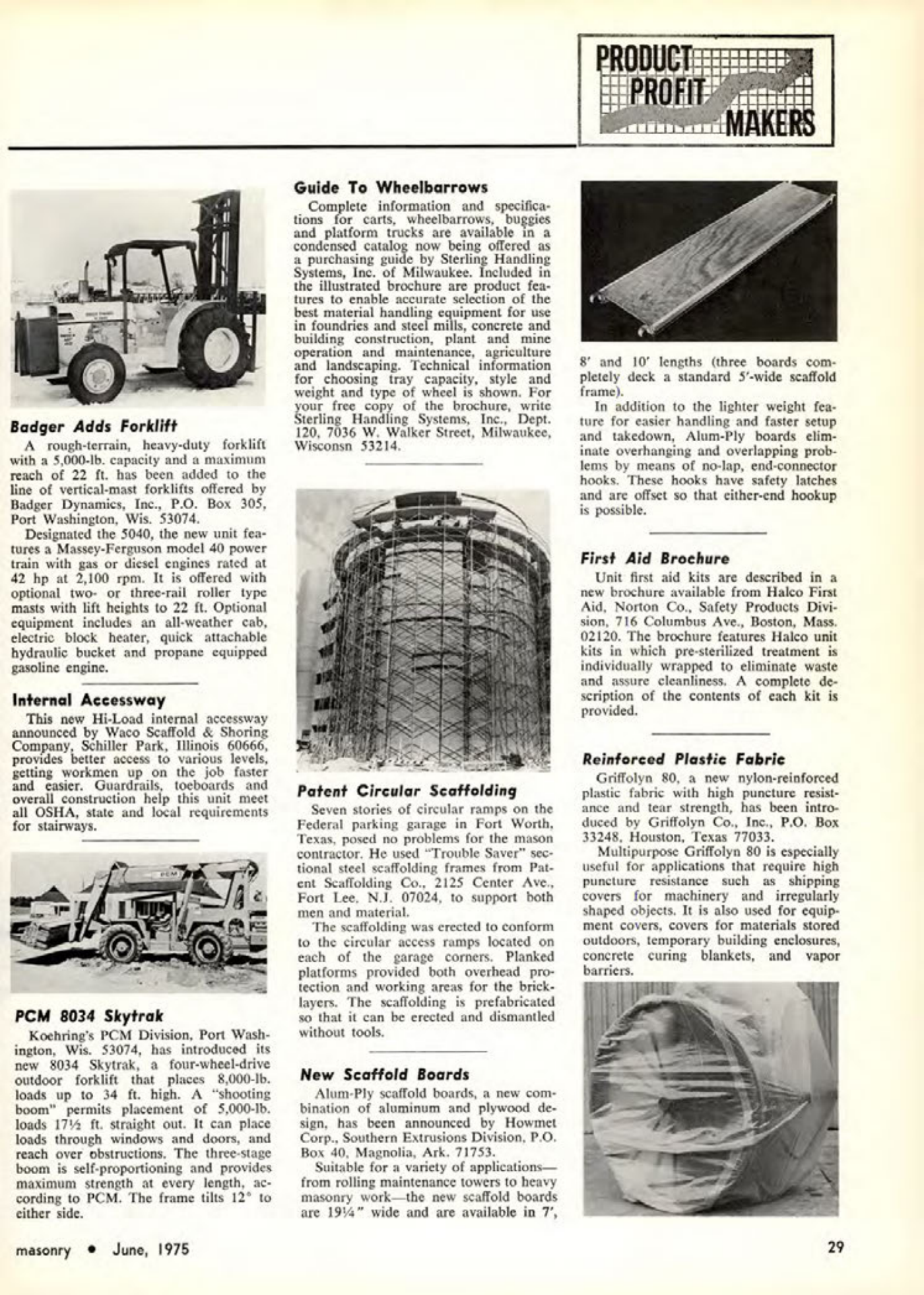 Masonry Magazine June 1975 Page. 29